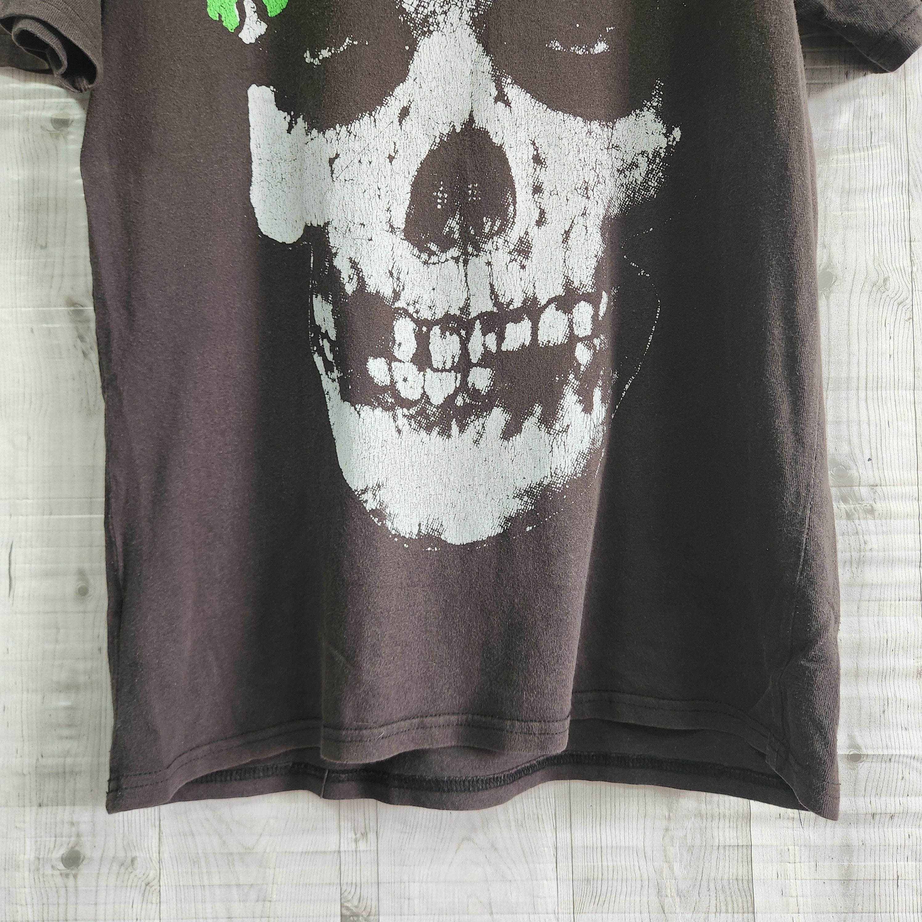 Misfits Green Skull Big Printed - 11