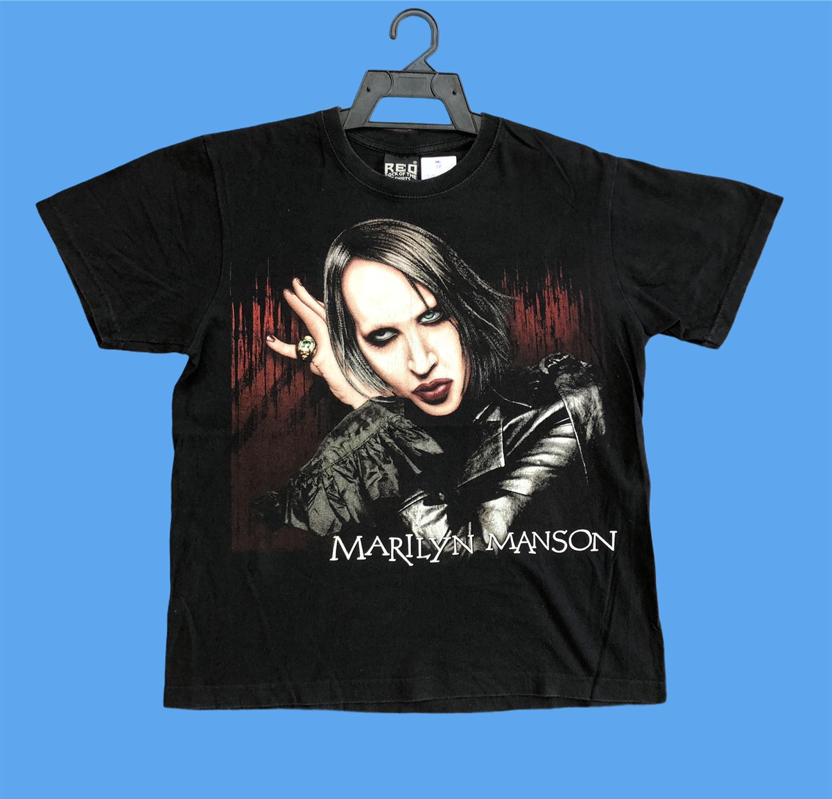 Vintage - Vintage Bootleg Marilyn Manson Band T Shirt Medium Size - 1