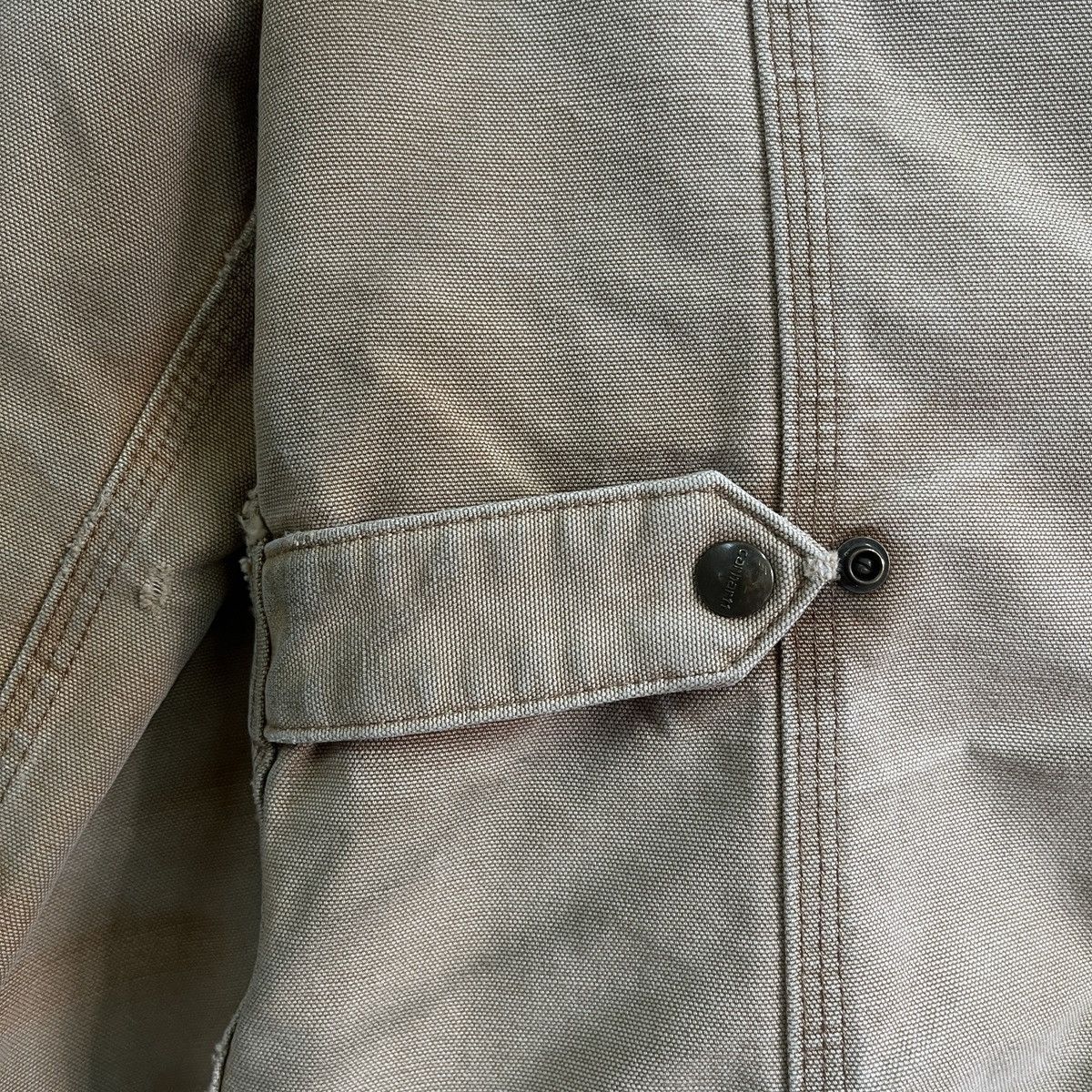 Vintage - Carhartt Blanket Jacket Distressed Workers Denim Jacket - 15