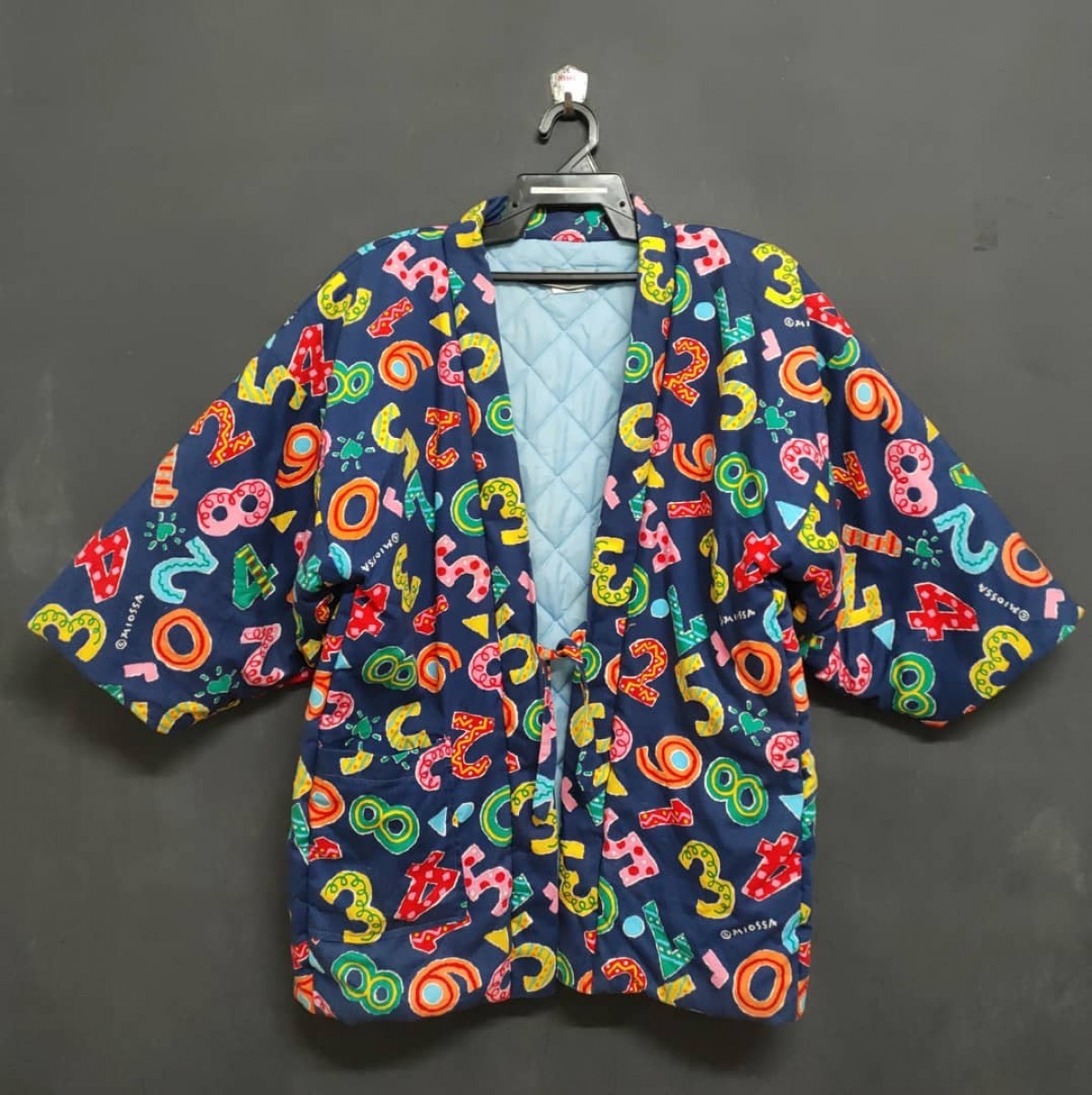 Japanese Traditional - Kimono Hanten Yukata Fullprint Multicolor Numbers - 1