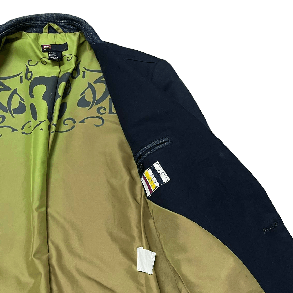 Vintage Diesel Blazer Jacket Made in Italy - 7