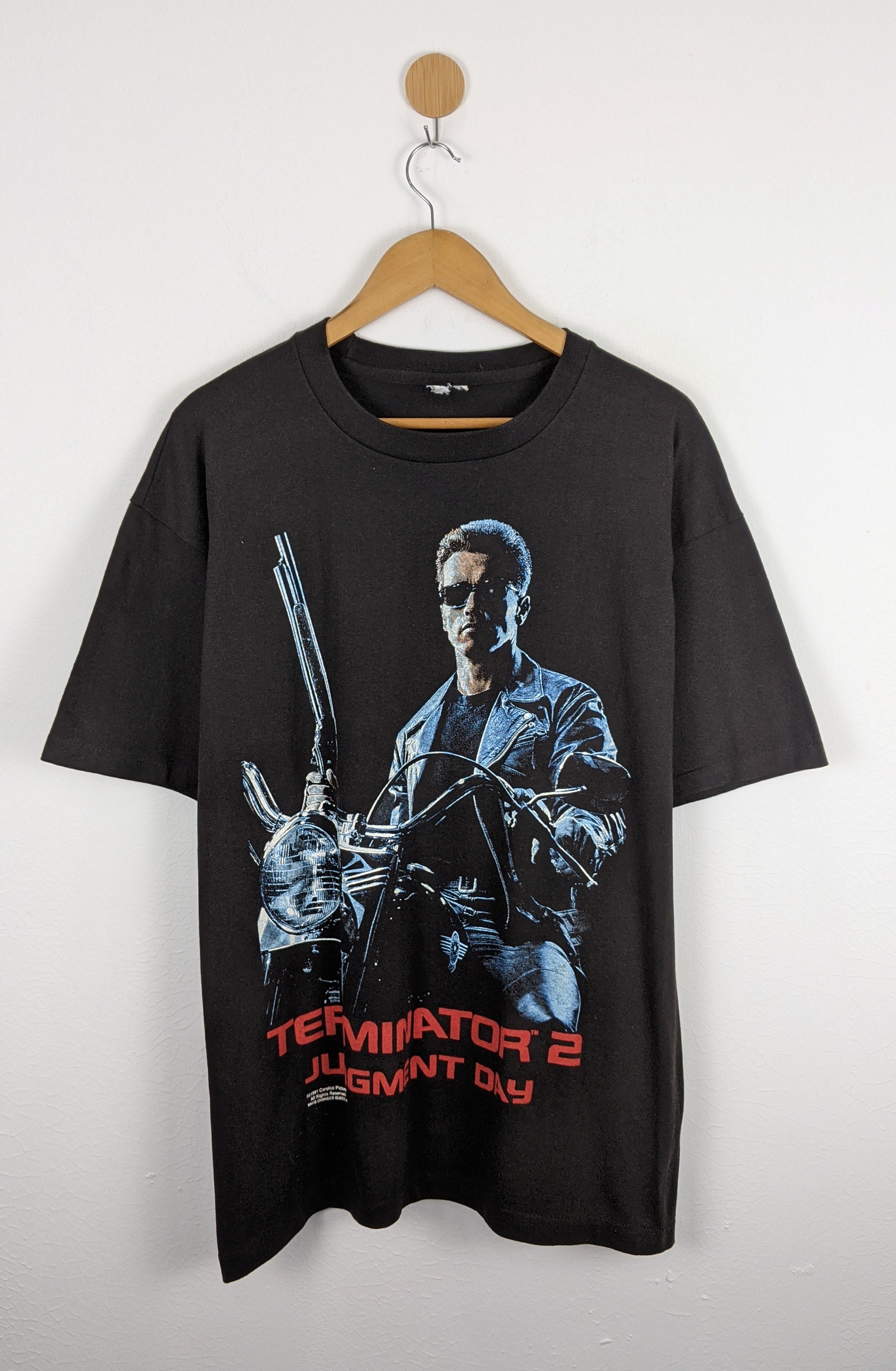 Other Designers Vintage - Vintage Terminator 2 Judgement Day Cult Movie  shirt 90s | junkstuff | REVERSIBLE