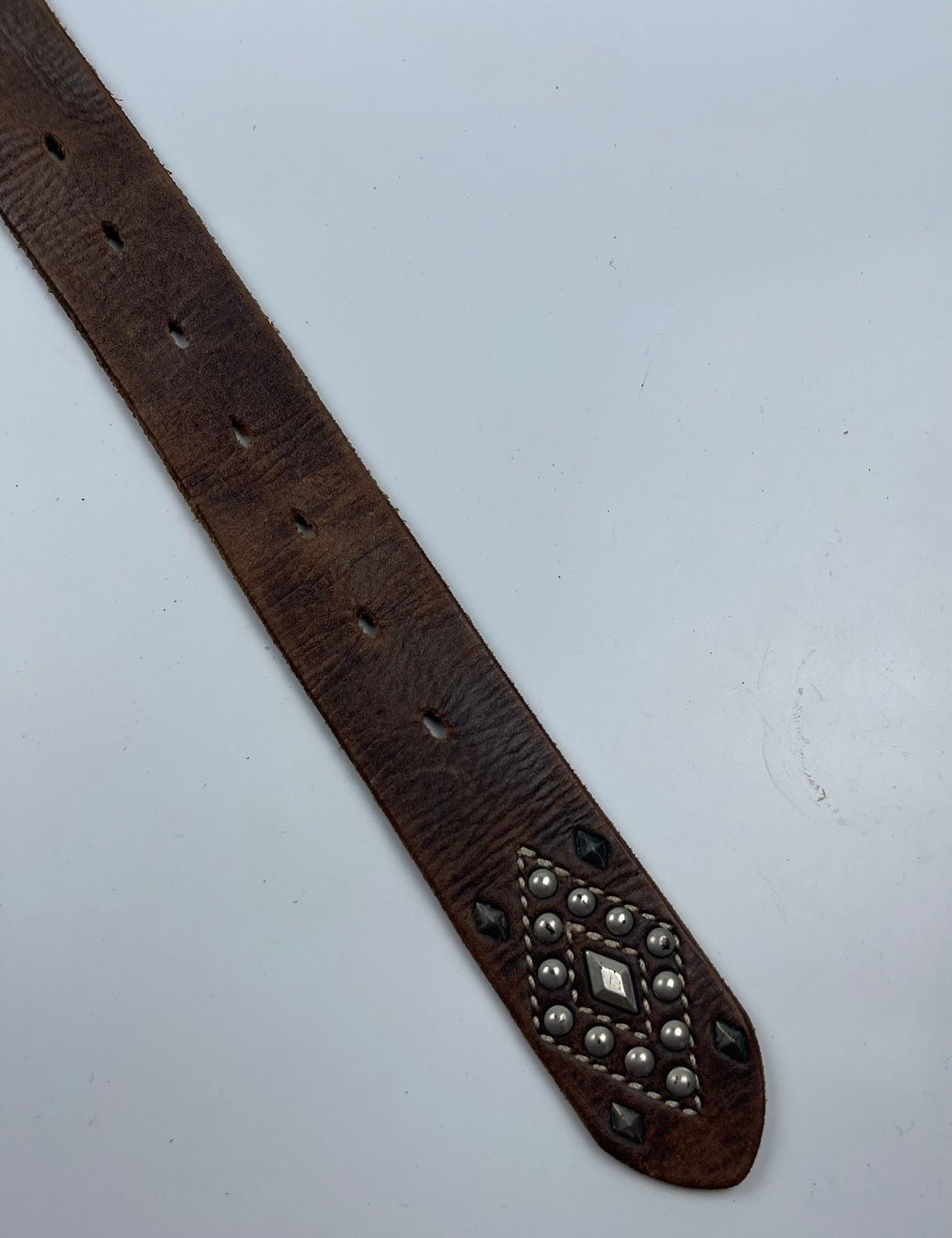 Genuine Leather - studded leather belt tc22 - 3