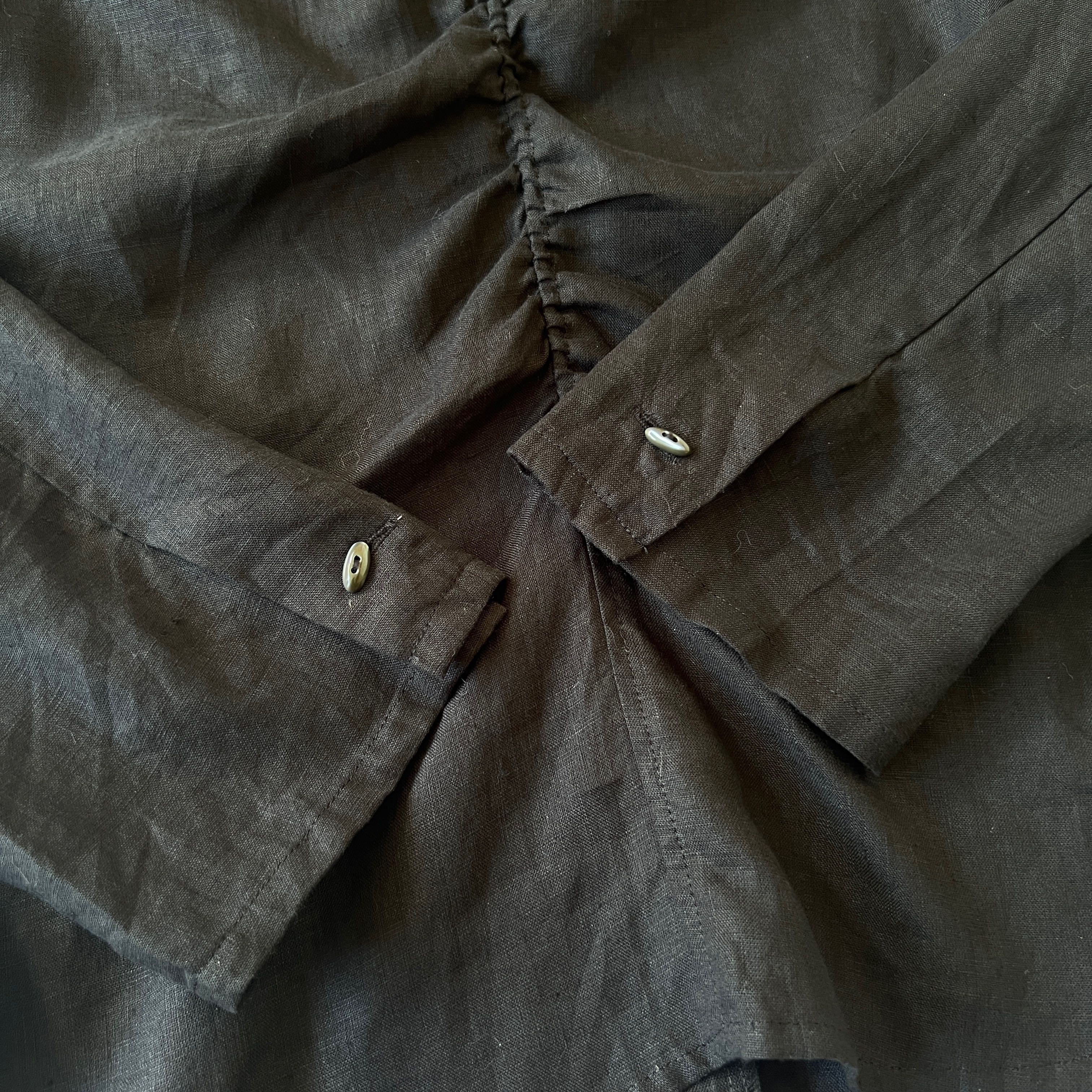 🔥Sold🔥ripvanwinkle linen black shirts  - 5
