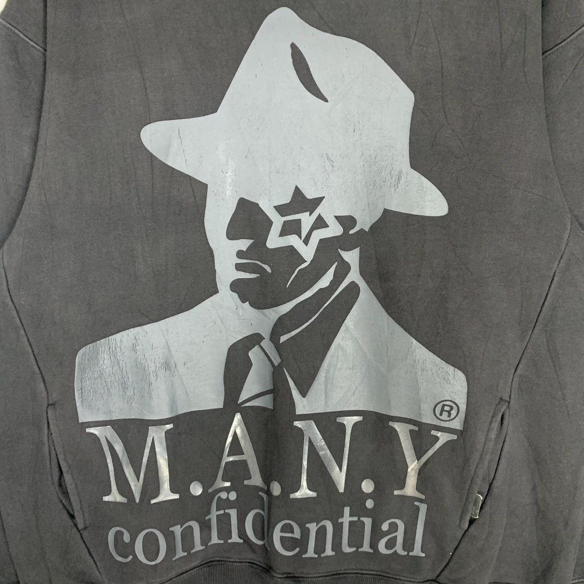 Vintage - Many Confidential Fashion Apparel Word Sweatshirt Hoodie - 3