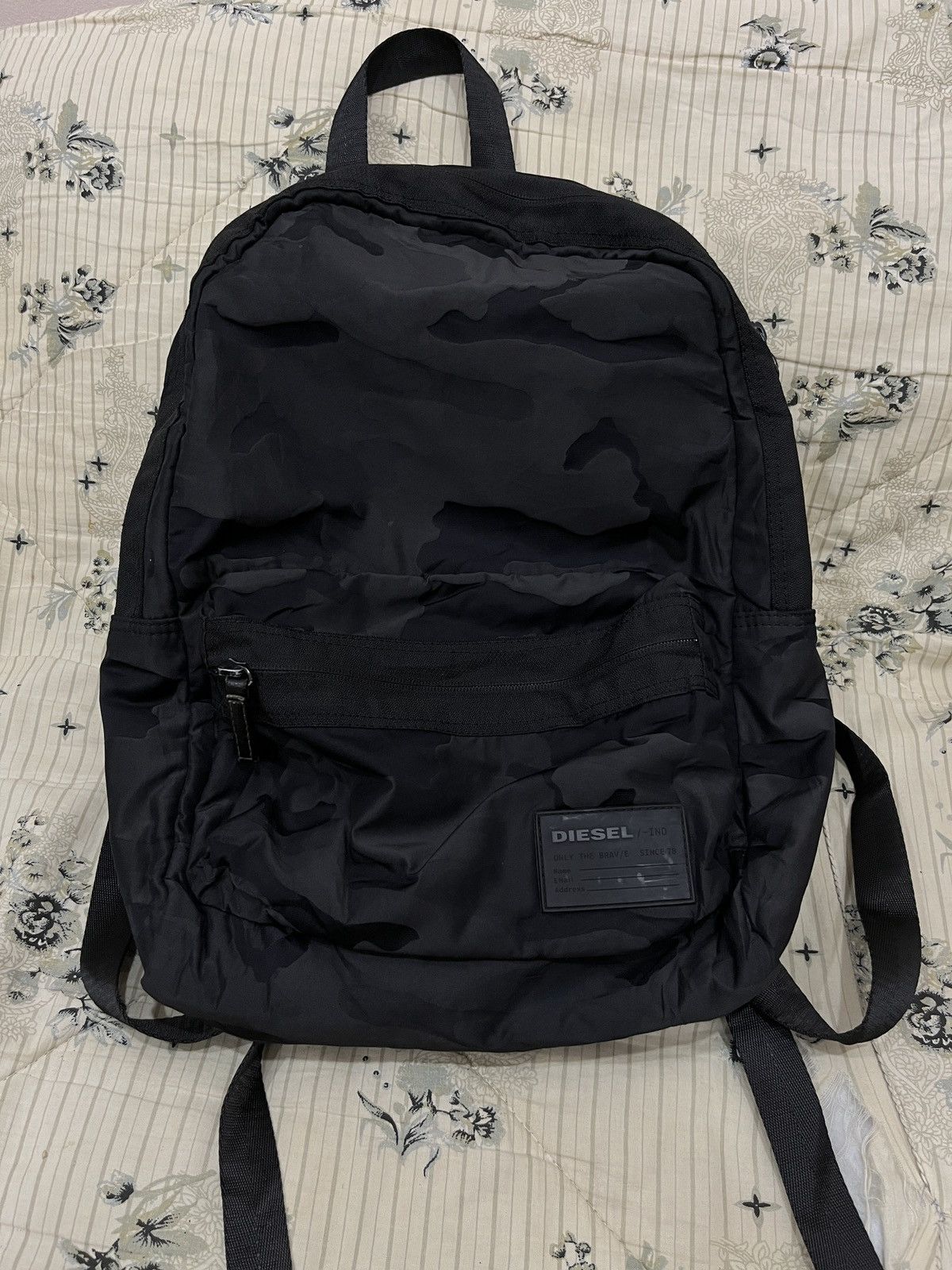 DIESEL BLACK CAMO BAGPACK - 1