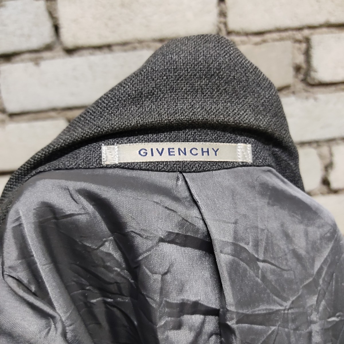 OG Givenchy Paris Silver Button Men Casual Grey Suit Blazer - 9