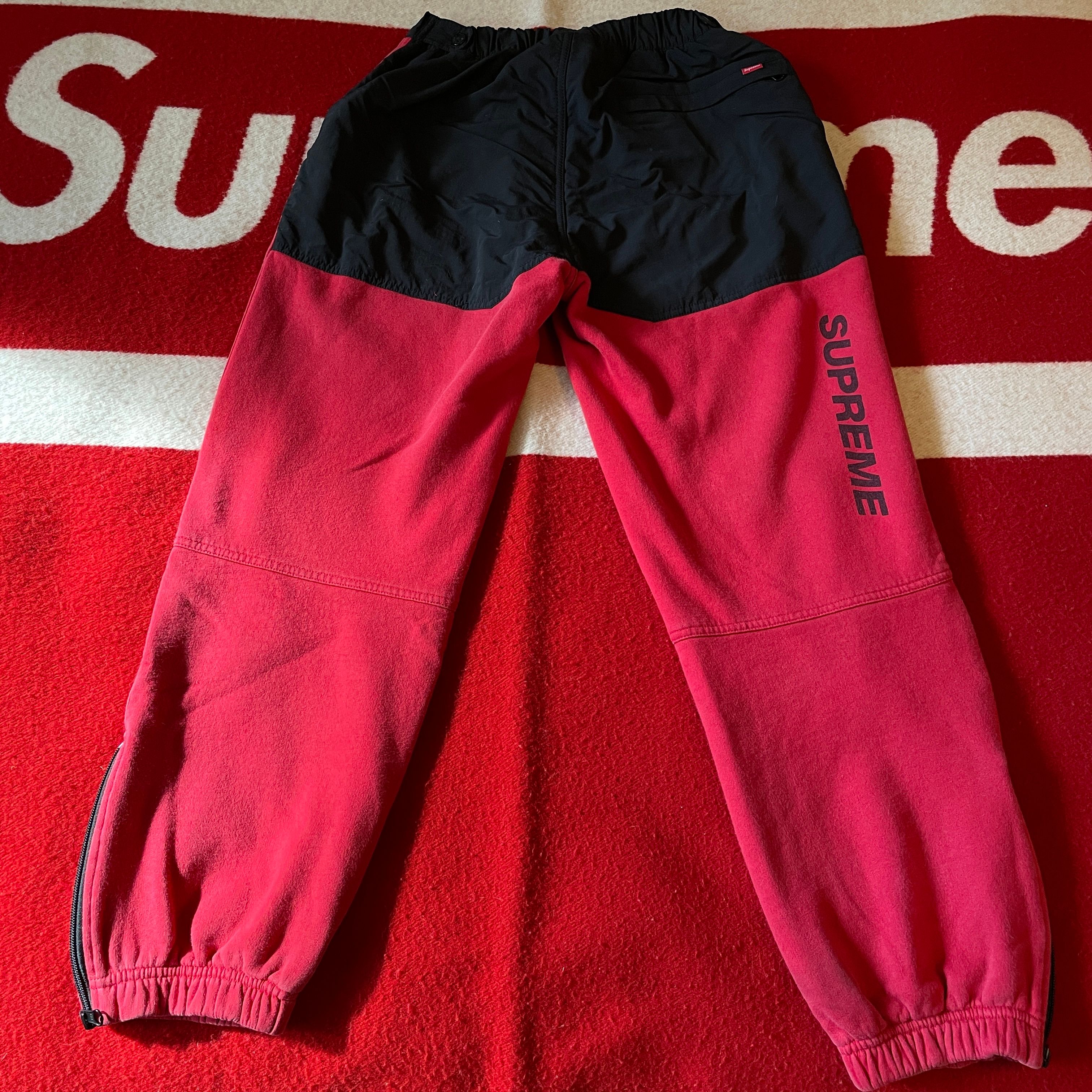 Supreme x TNF - Steep Tech Sweatpants F/W16 2016 Red - 8