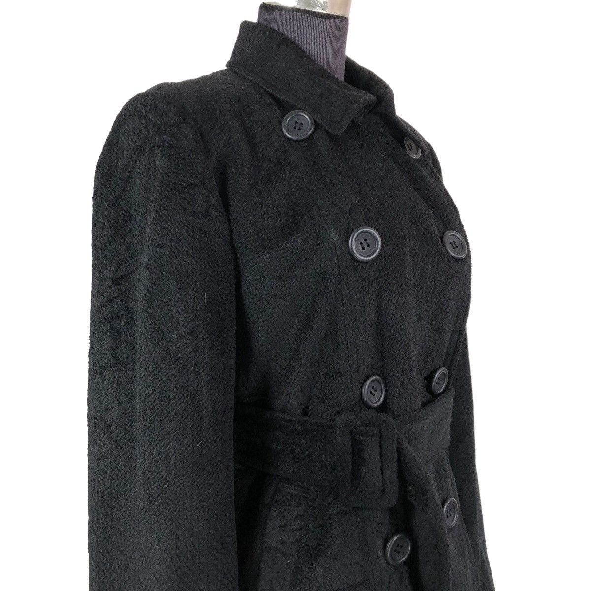 Vintage 90s Mary Quant Wool Trench Coat - 7