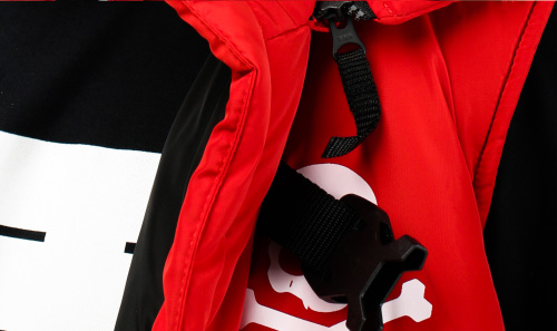 MACHINE56™ M56®/VT-R_G1 RED VARIANT PUFFER VEST ©2020_ ブラック・デス・ランナー - 16