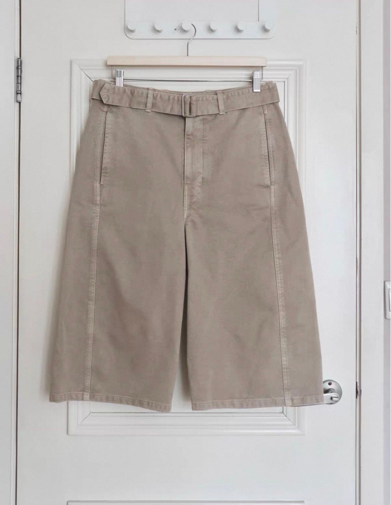 Lemaire SS25 Twisted Shorts in natural beige - 1