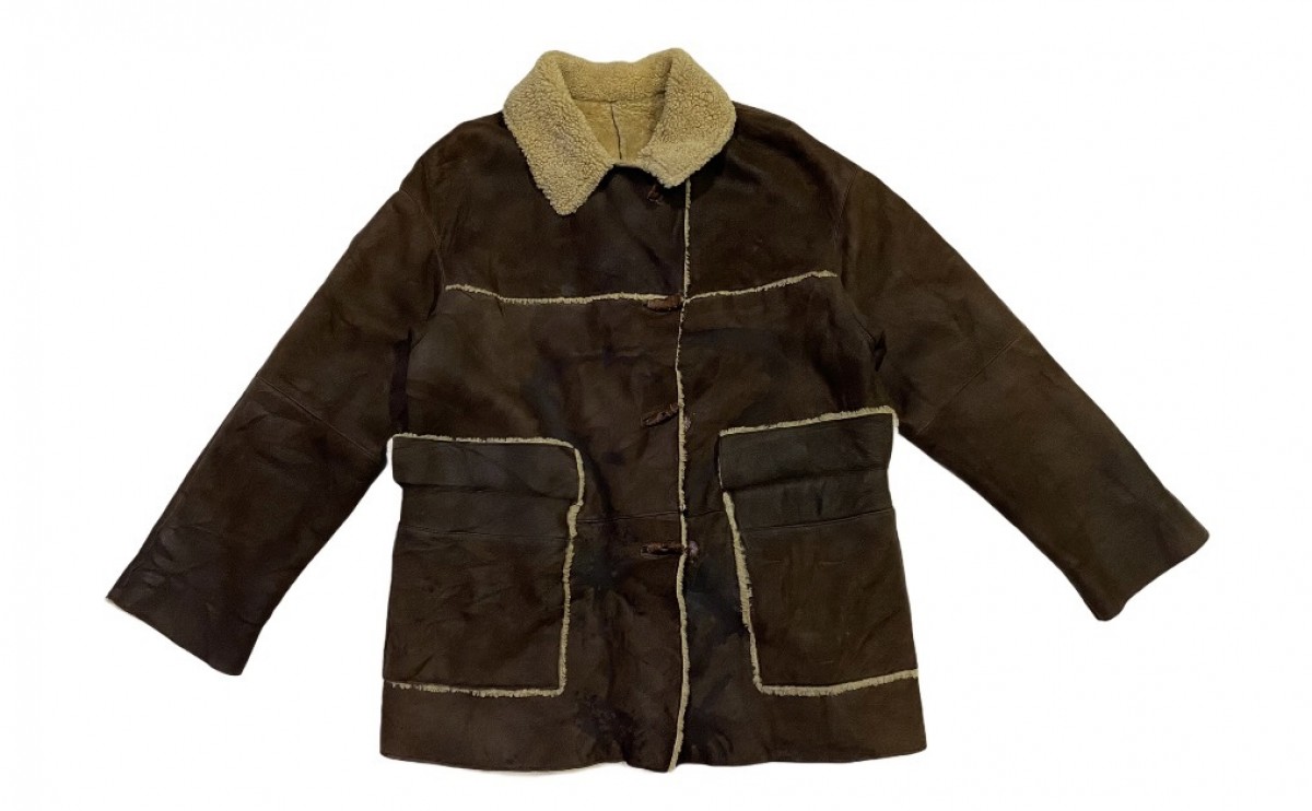 Italian Designers - Vintage Valencia Shearling Jacket Made in Italy - 3