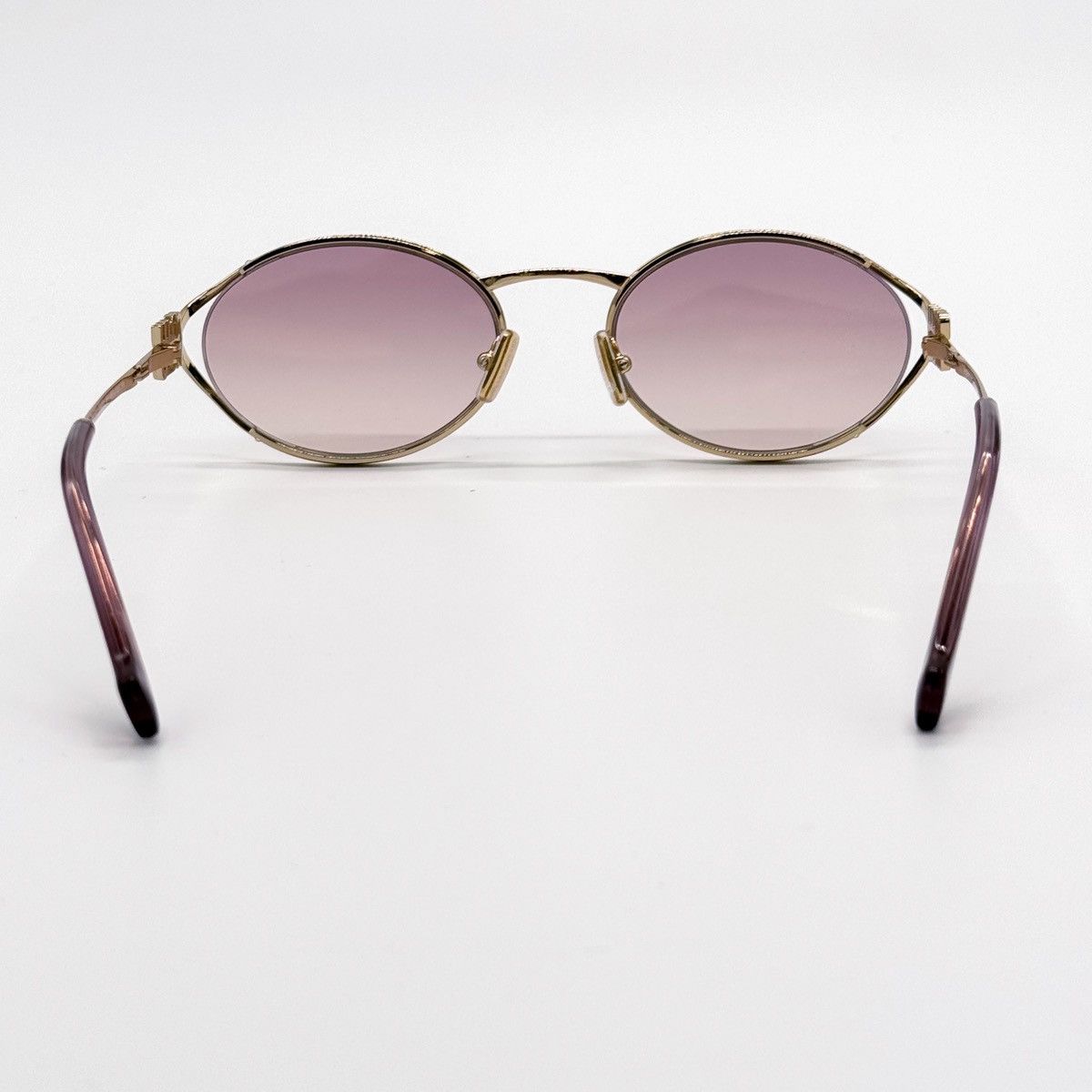 NEW MIU MIU SMU 52Y 5AK06S MU52YS OVAL MU 52YS SUNGLASSES - 7