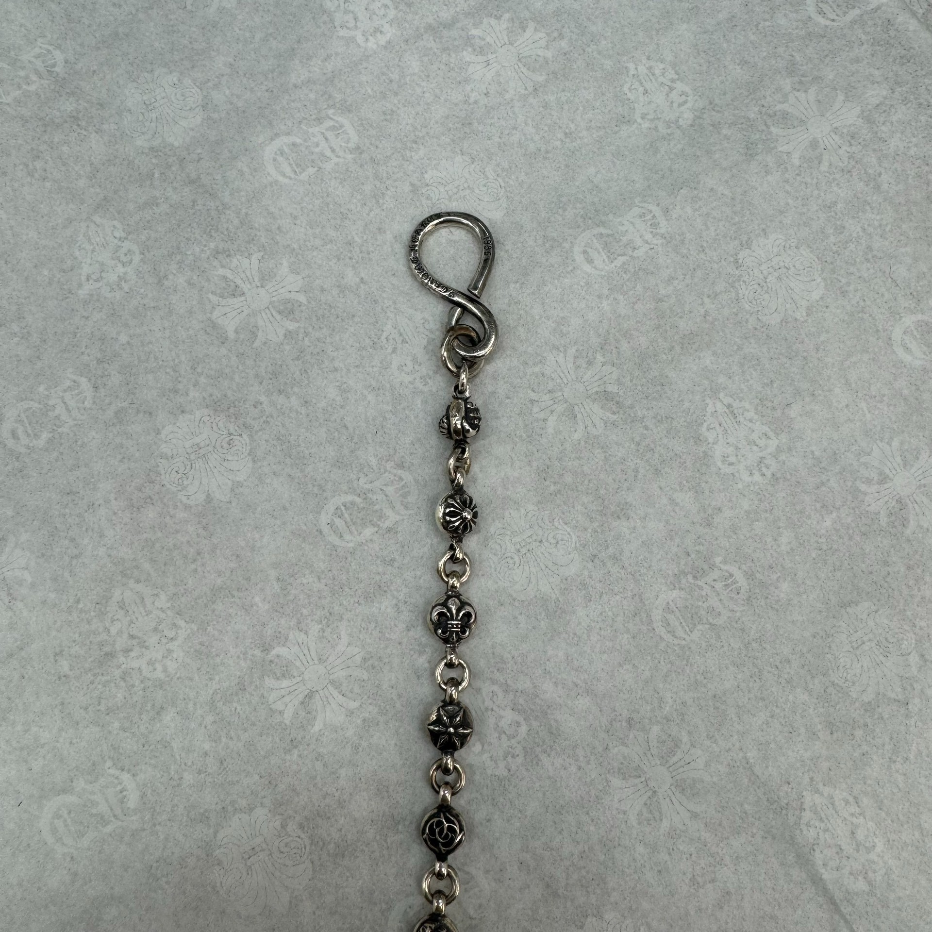 Chrome Hearts single lobster buckle multi-element small ball 26-section trouser chain - 6