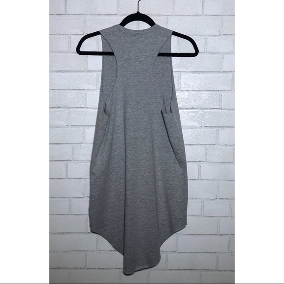 LF Oversized Long Lace Up Racerback Tank Dress - 4