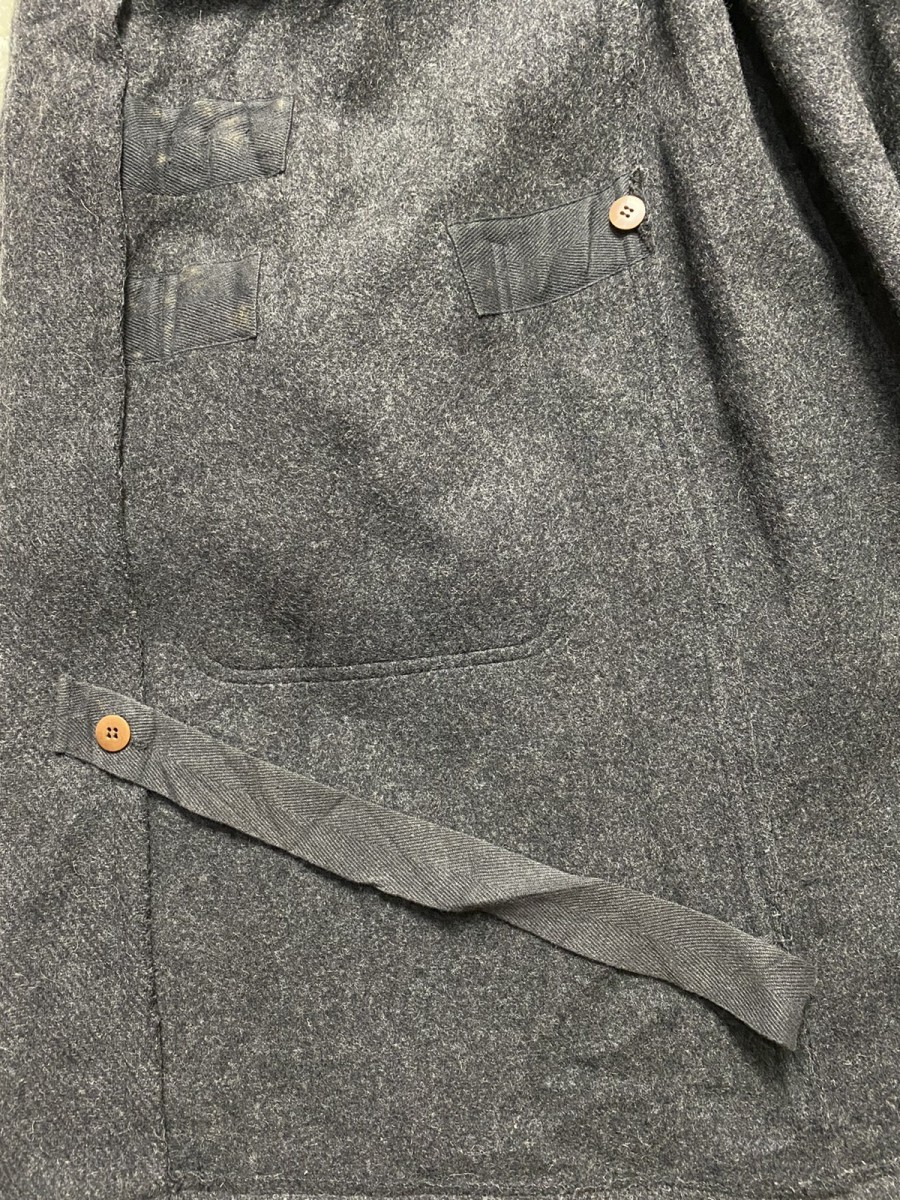 Vintage - Flight Garment Grey Wool Hooded Long Duffel Coat - 19