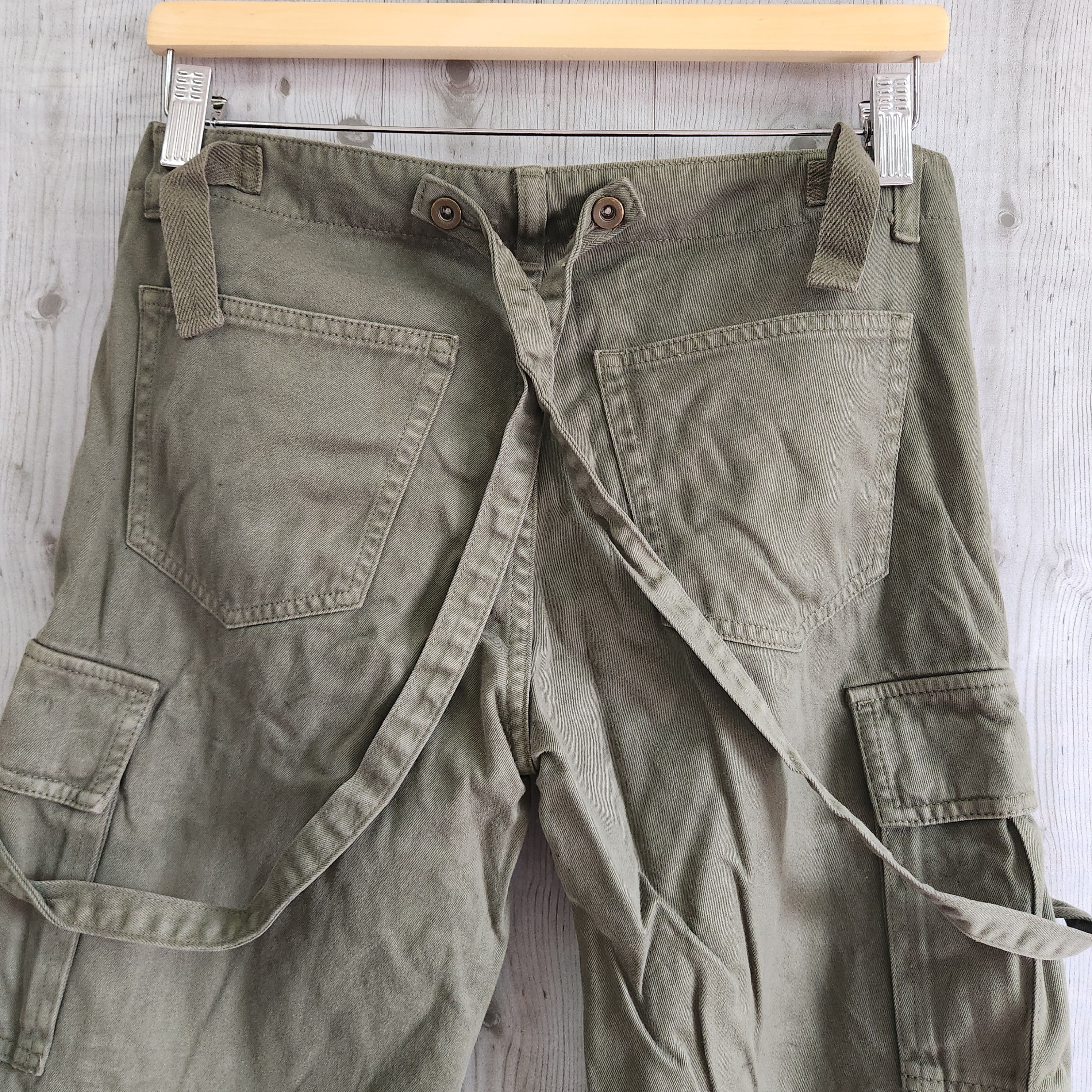 Military - Bondage Cargo Pants With Pockets Army Type - 11