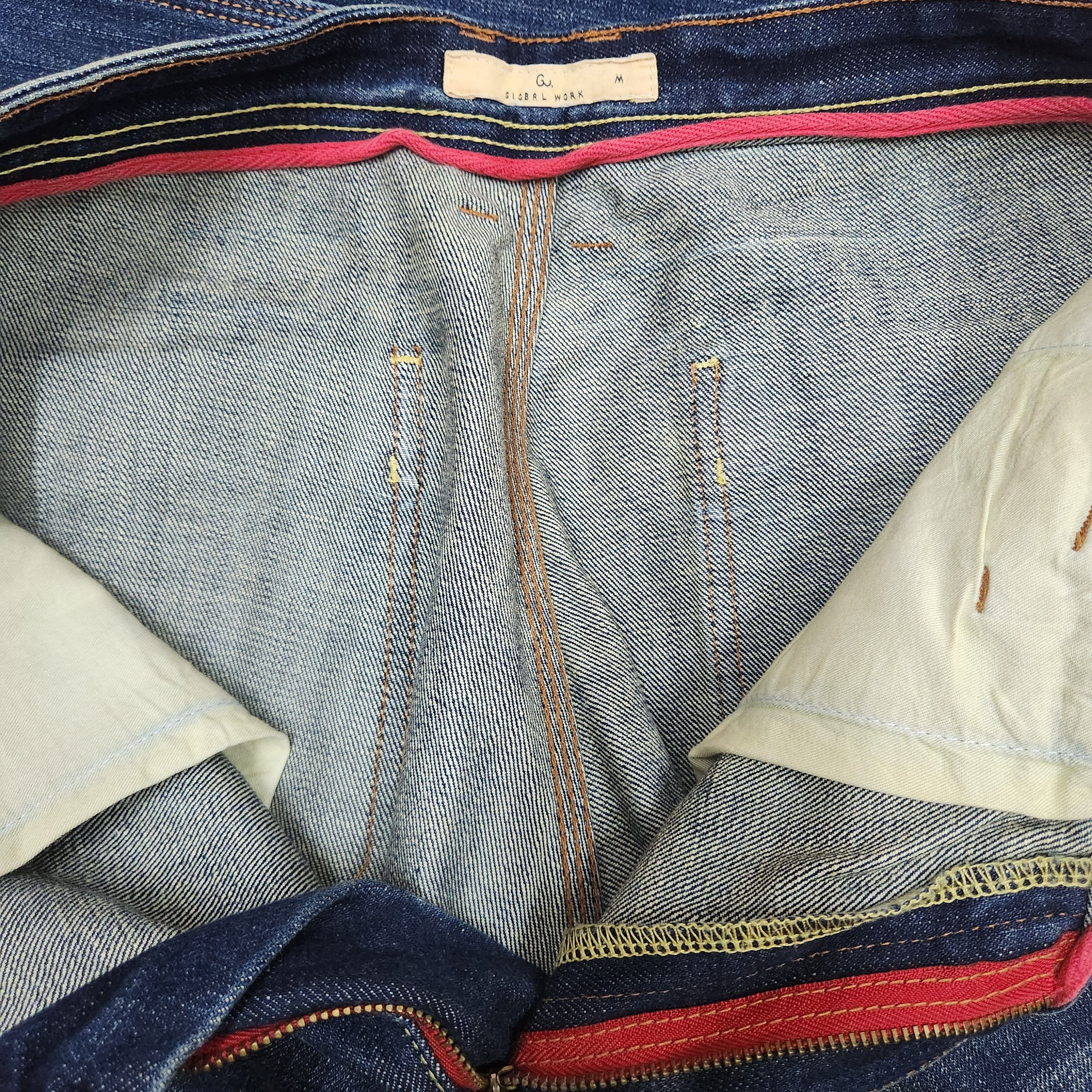 Global Work Denim Four Front Pockets Japanese Indigo Jeans - 17