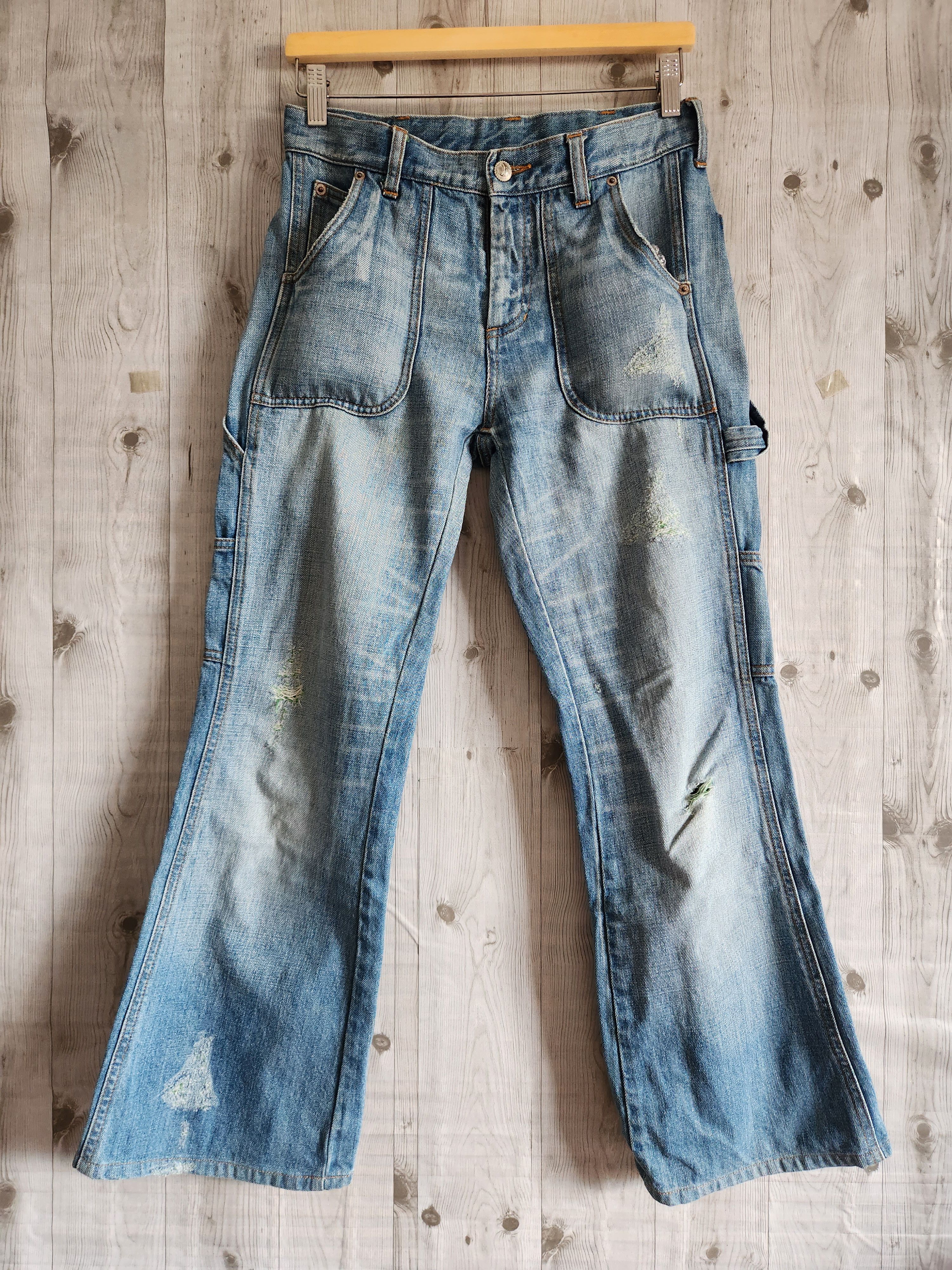 Distressed Denim - Distressed Plus Bleu Blue Japan Bush Pants Denim Jeans - 1