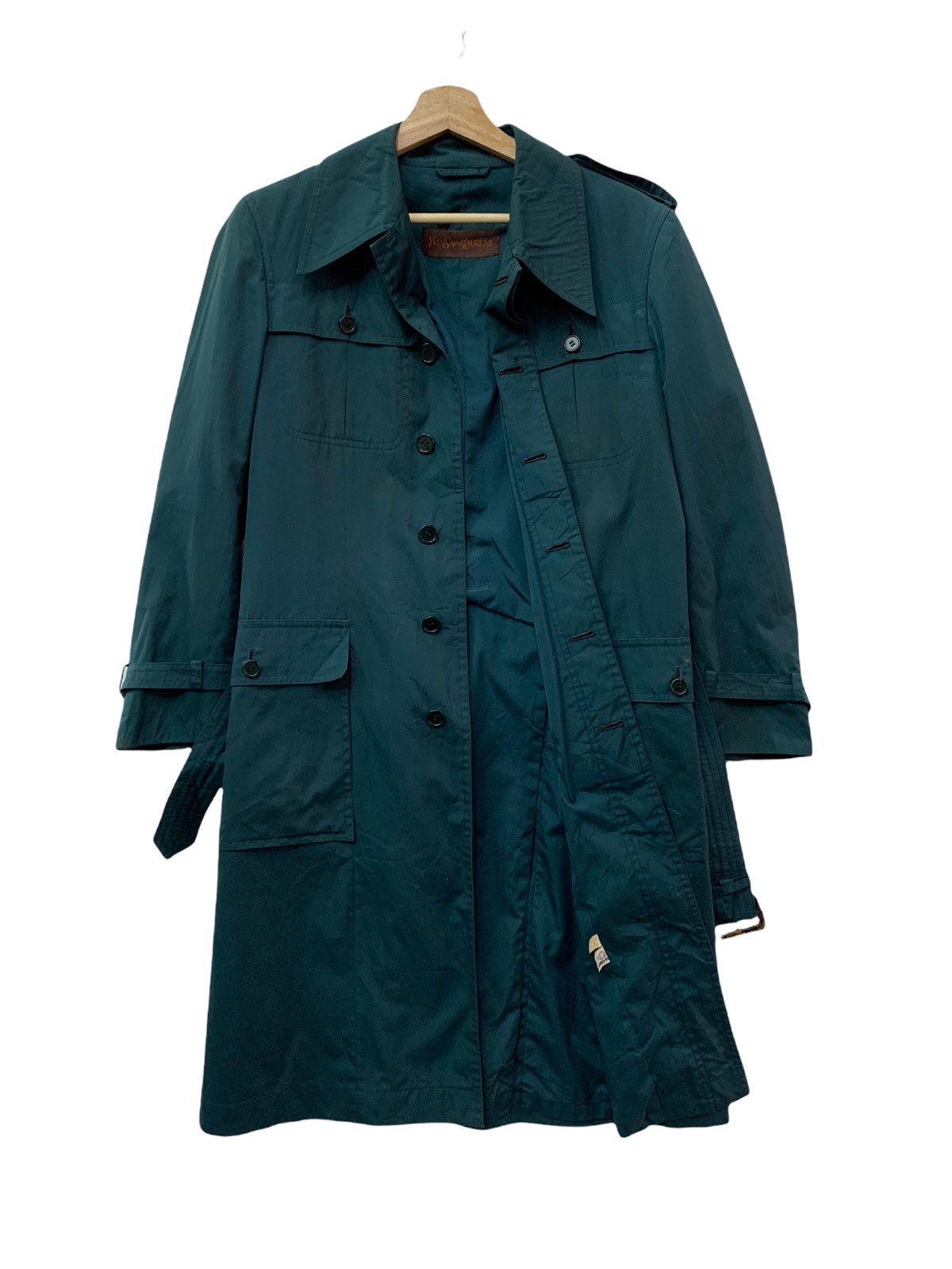 Ysl Pour Homme - 🔥YSL DARK GREEN TRENCH COATS - 1