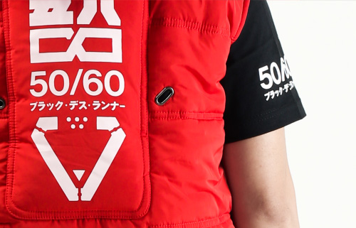 MACHINE56™ M56®/VT-R_G1 RED VARIANT PUFFER VEST ©2020_ ブラック・デス・ランナー - 18