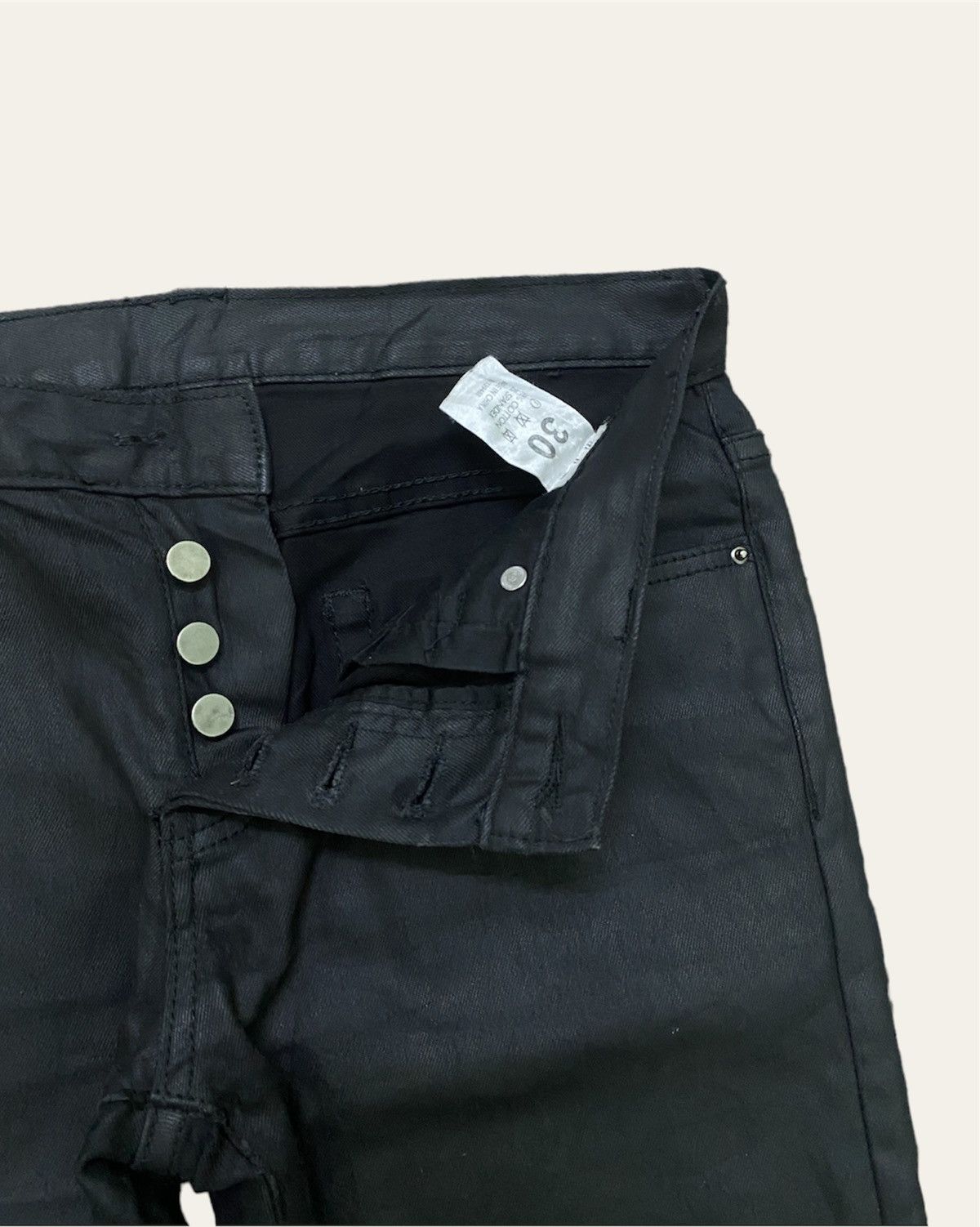 Designer - MNMLCOATED WAXED DENIM ZIPPER SKINNY S37 - 6