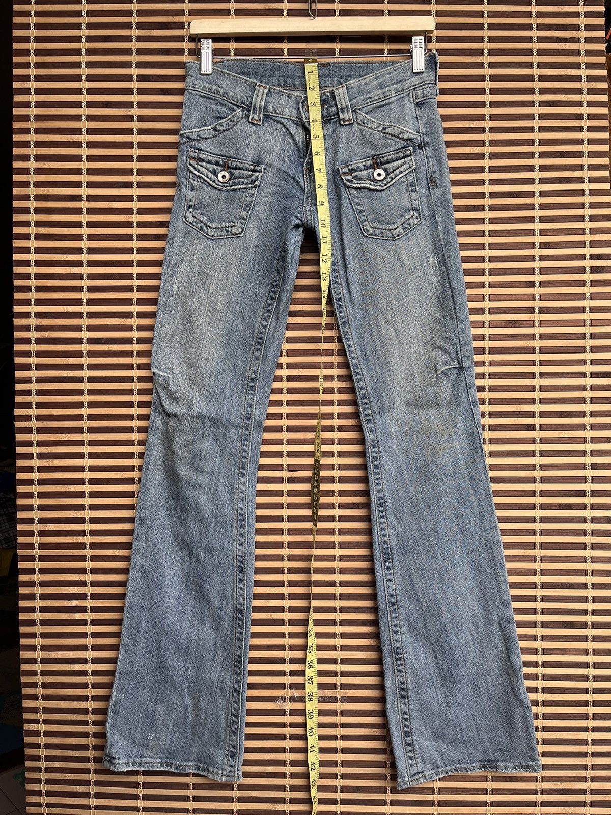 Japanese Brand - Avant Garde Designer Pockets Denim SK Jeans Bush Pants - 3