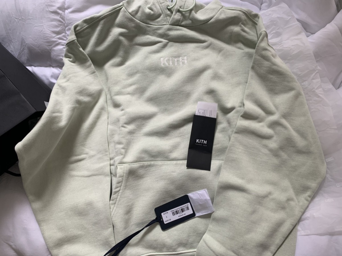 Other Designers Kith - Williams 3 Crystal Wash Fleece Hoodie Mint