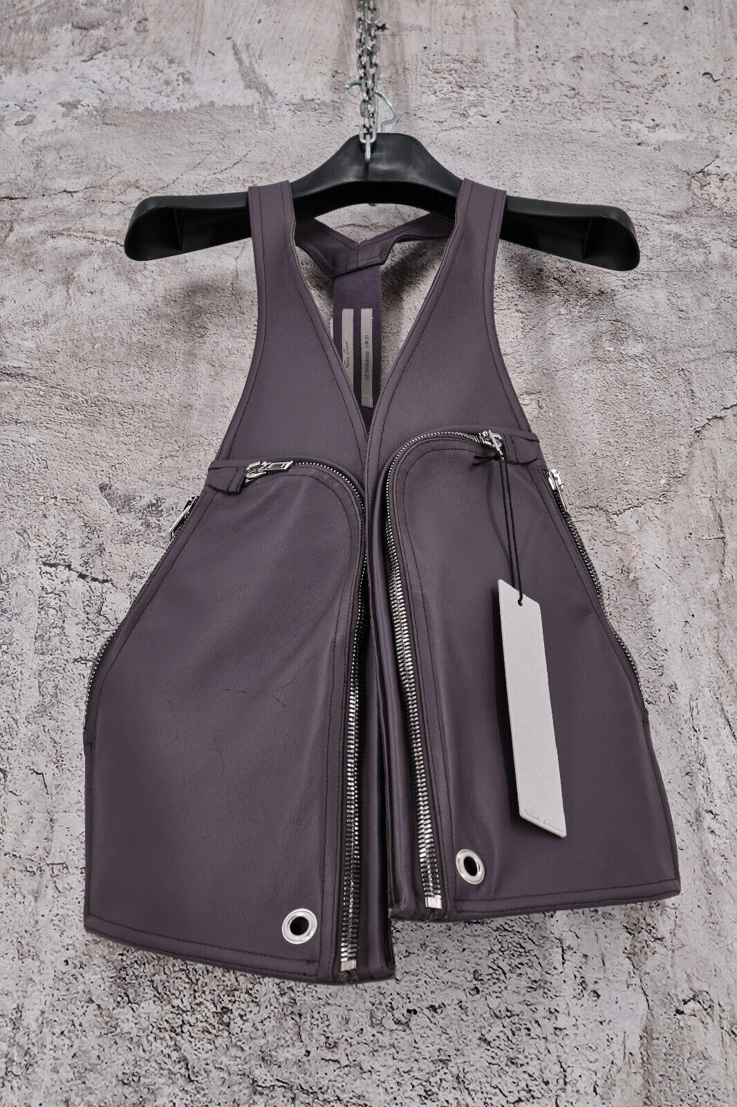 Brand New Rick Owens Bauhaus Harness Leather Vest 48IT - 4
