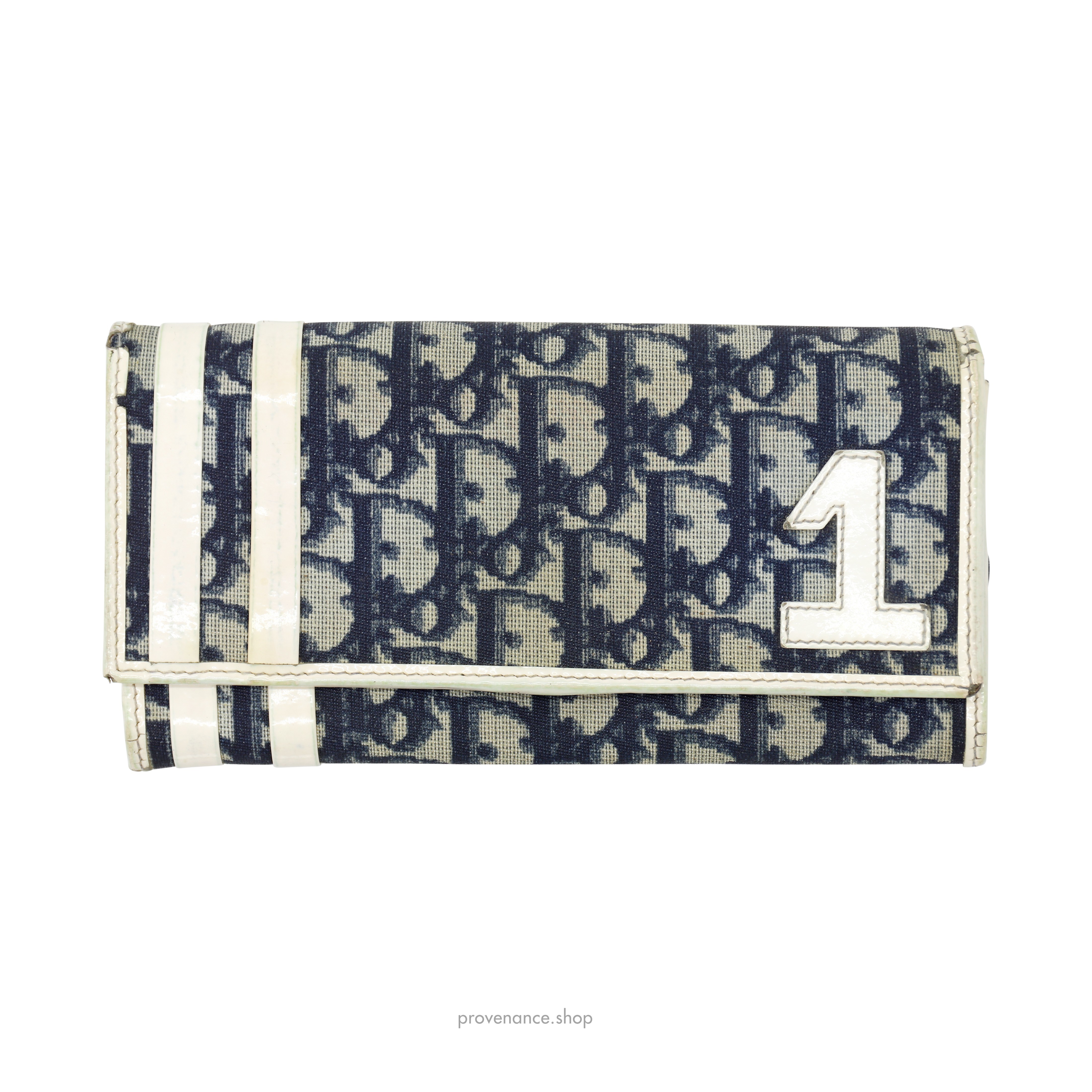 Long Wallet - Dior Trotter Oblique 1 Navy - 1