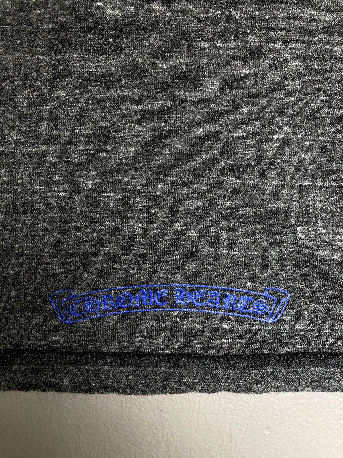 Vintage Chrome Hearts Blue Cross Henley Shirt - 11