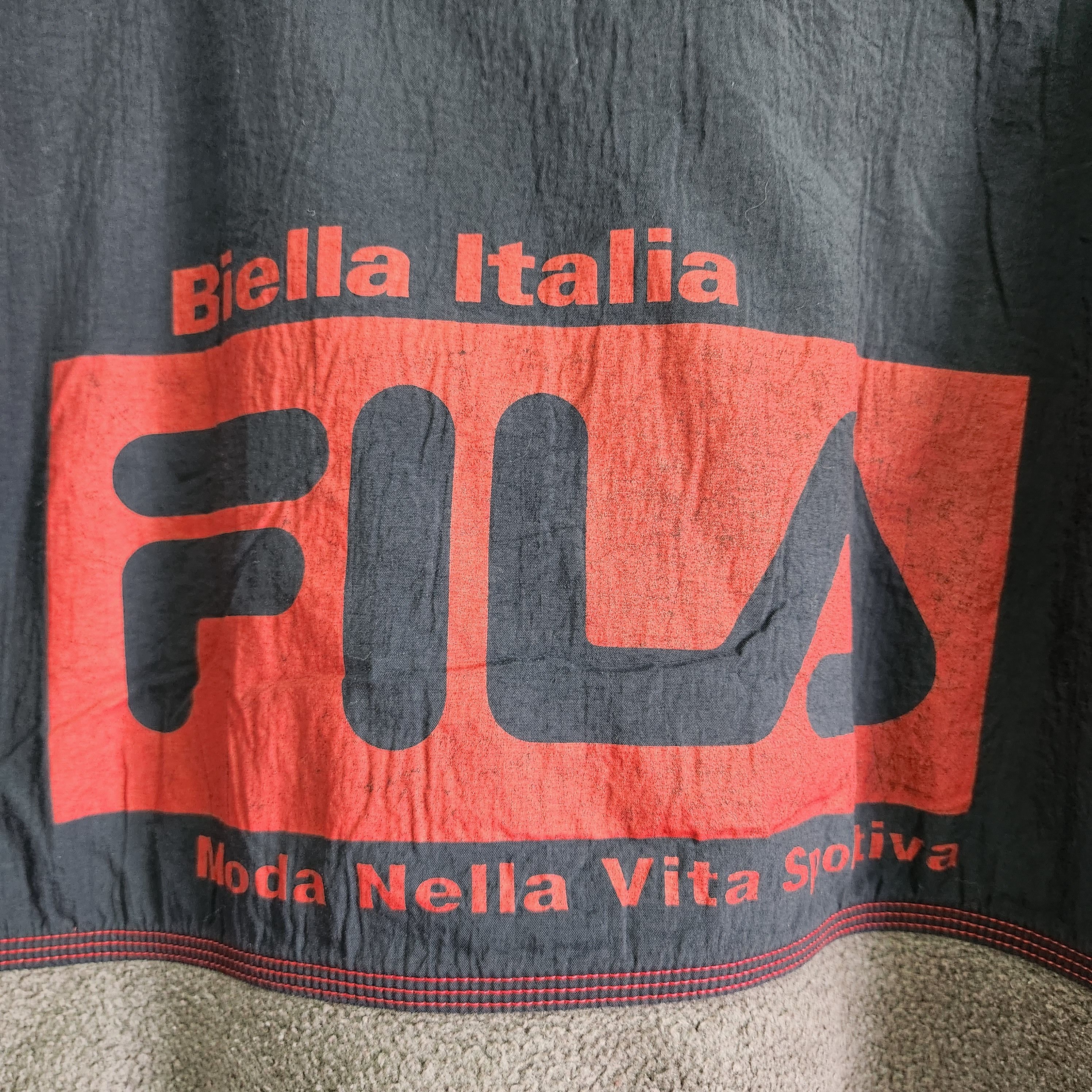 FILA Biella Italia Sweater Hoodie Big Logo - 8