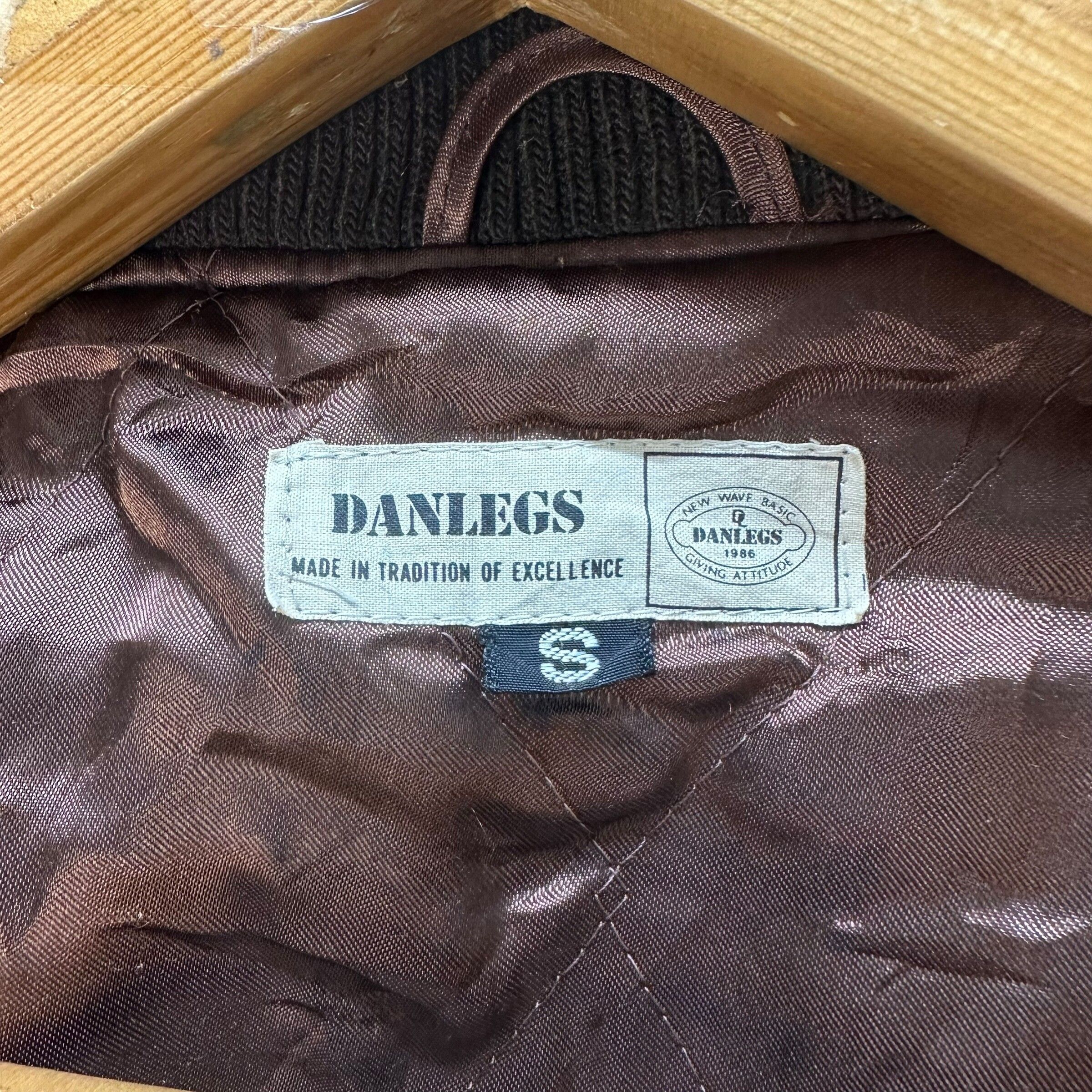 Vintage - DANLEGS EMBROIDERY BIG LOGO WOOL BOMBER JACKET #8971-43 - 9