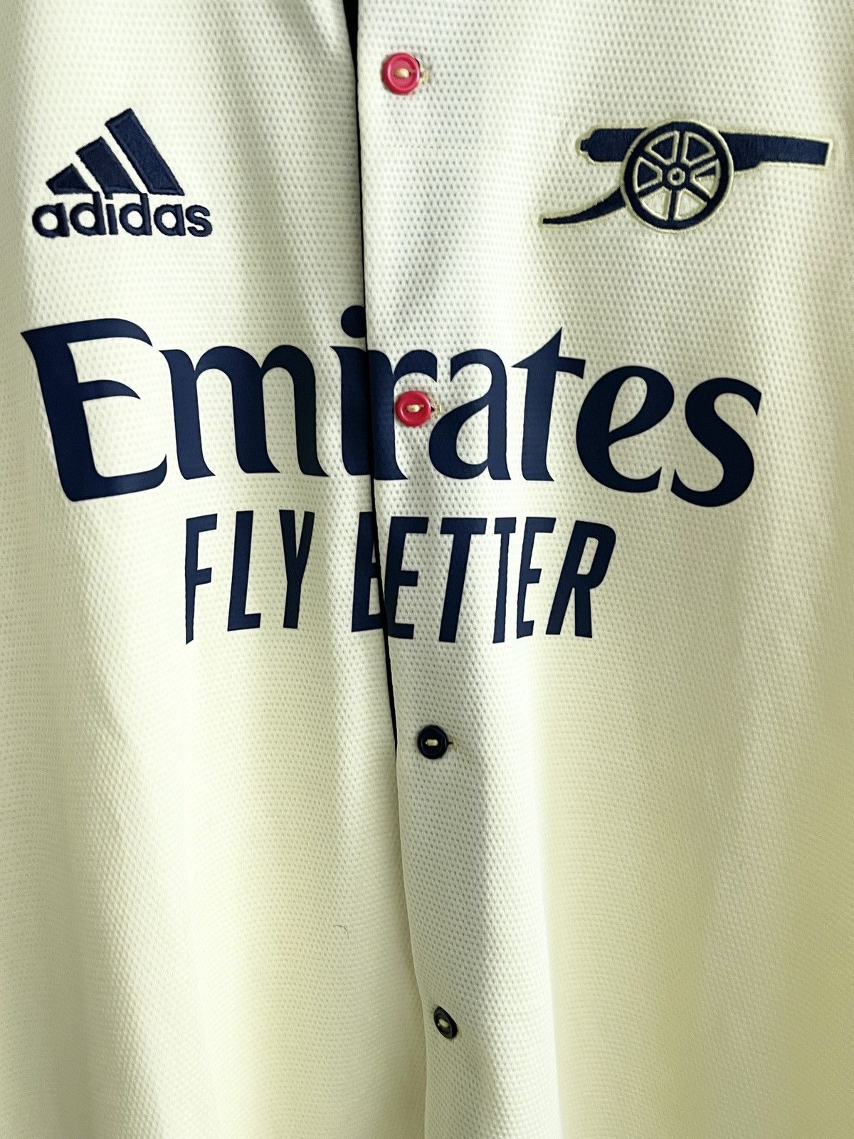 Vintage - 2021-22 Arsenal Away Button Up Jersey (L) - 3