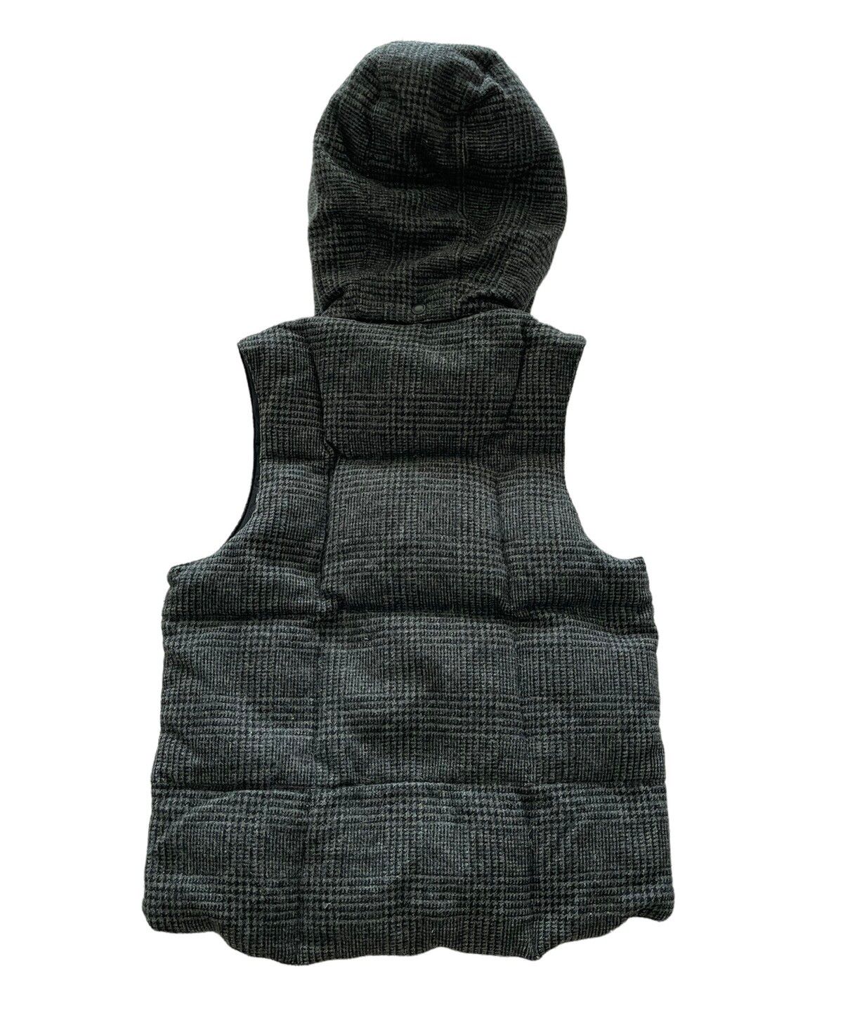 FW11 Down Body Vest Hoodie wool - 2