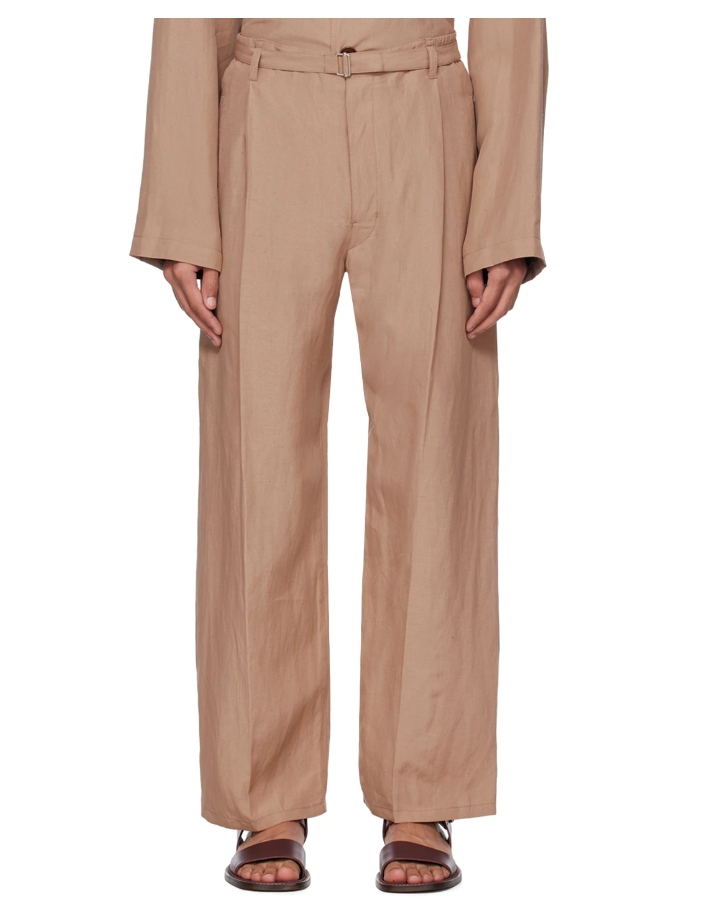 BNWT SS23 LEMAIRE BELTED EASY PANTS 52 - 1