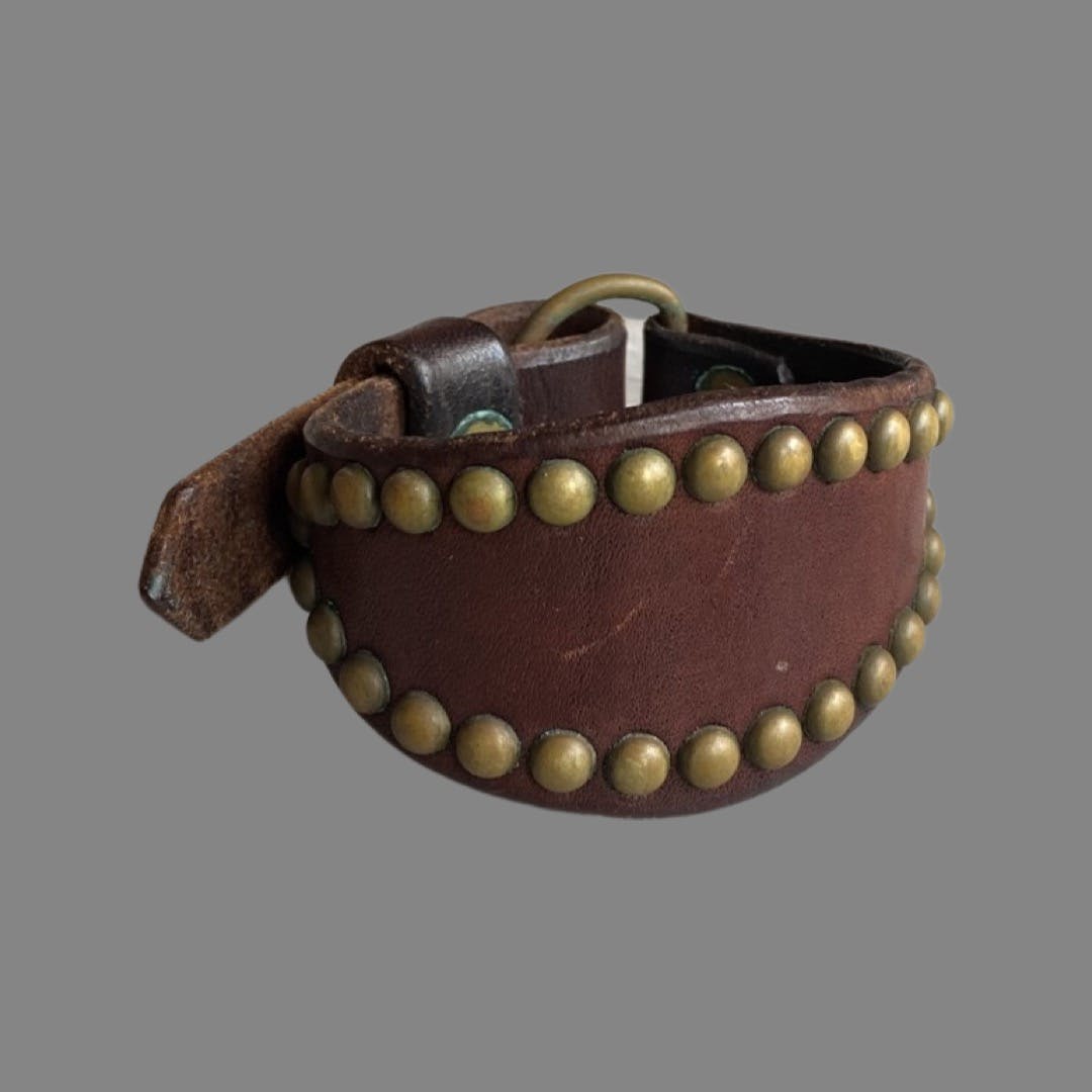 FW05 “The High Street “ Stud Leather Bracelet - 1