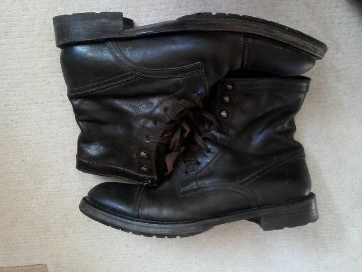 N.D.C. Made By Hand - Handmade Italian Brown Leather Boots EU40 - 1