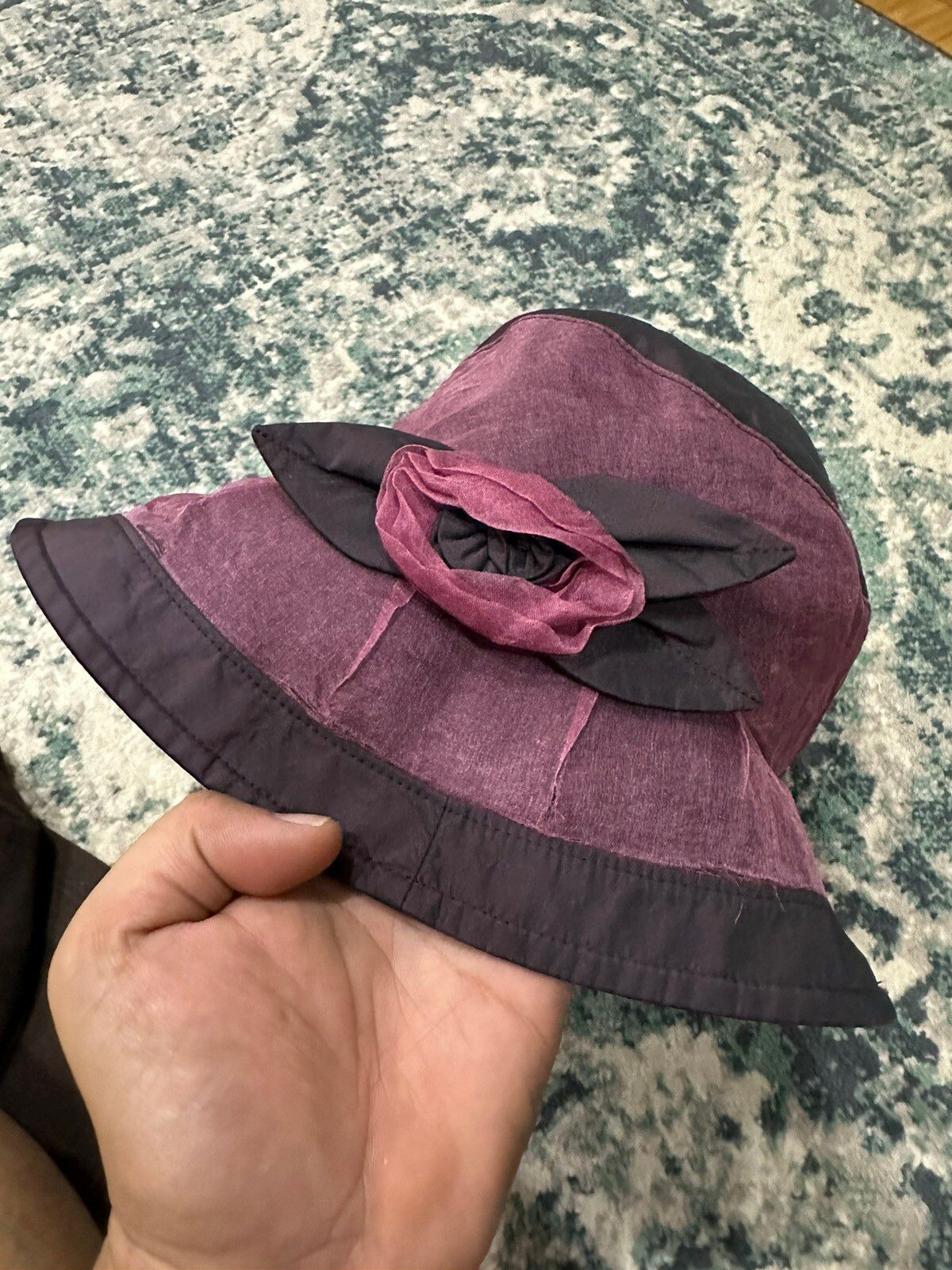 Lanvin Flower Velvet Bucket Hats - 12