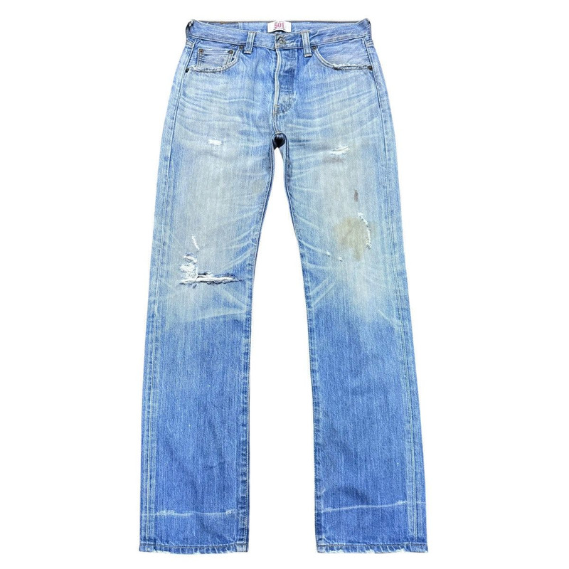 Levis 501 Distressed Jeans - 1