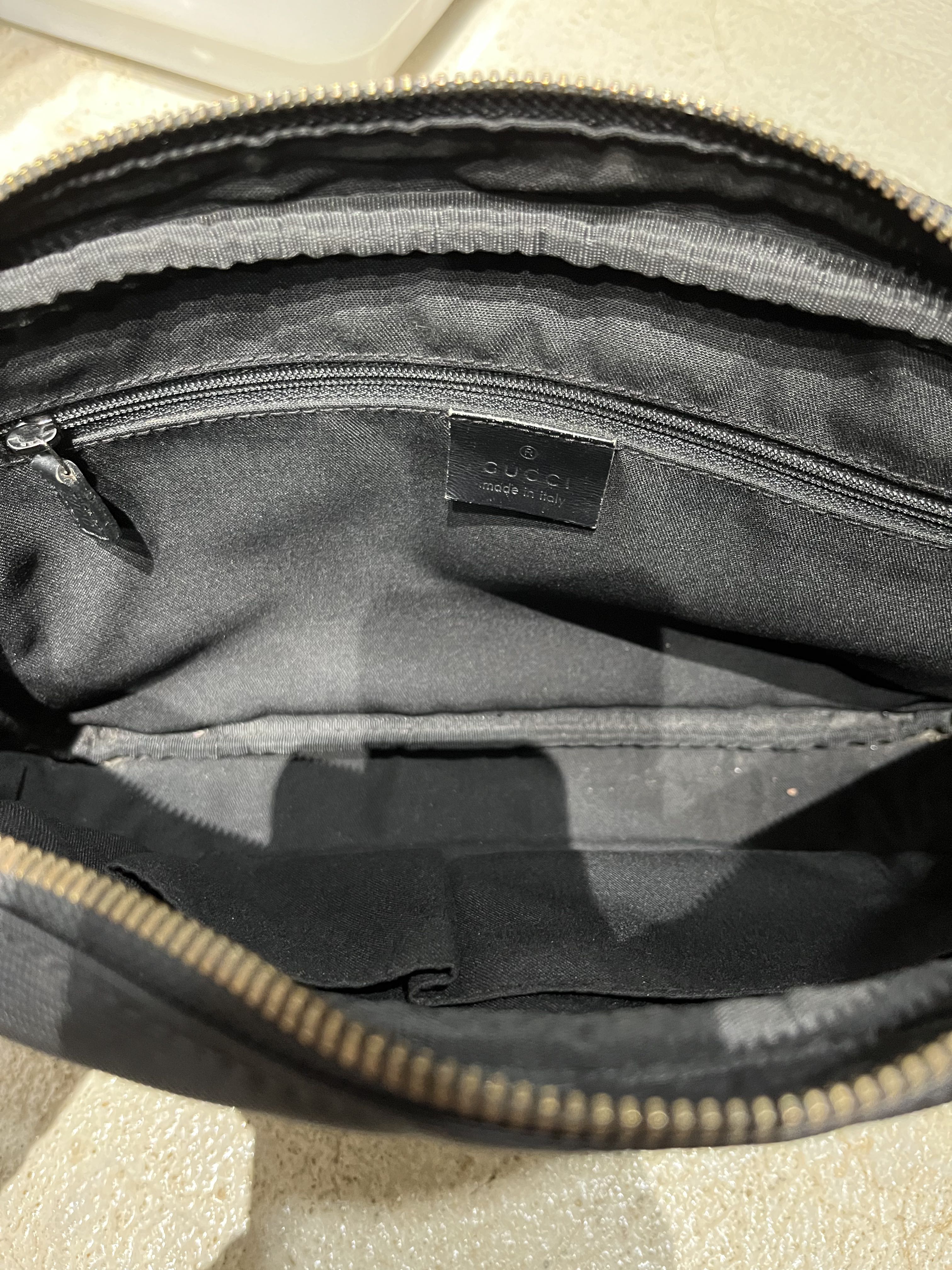 💸offer now💸 gucci guccissima clutch nylon cauro preto - 9