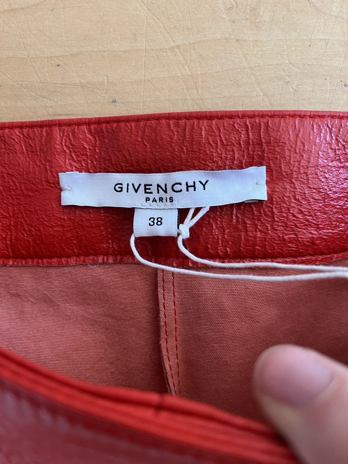 NWT - Givenchy Skinny Calfskin Leather Pants - 4