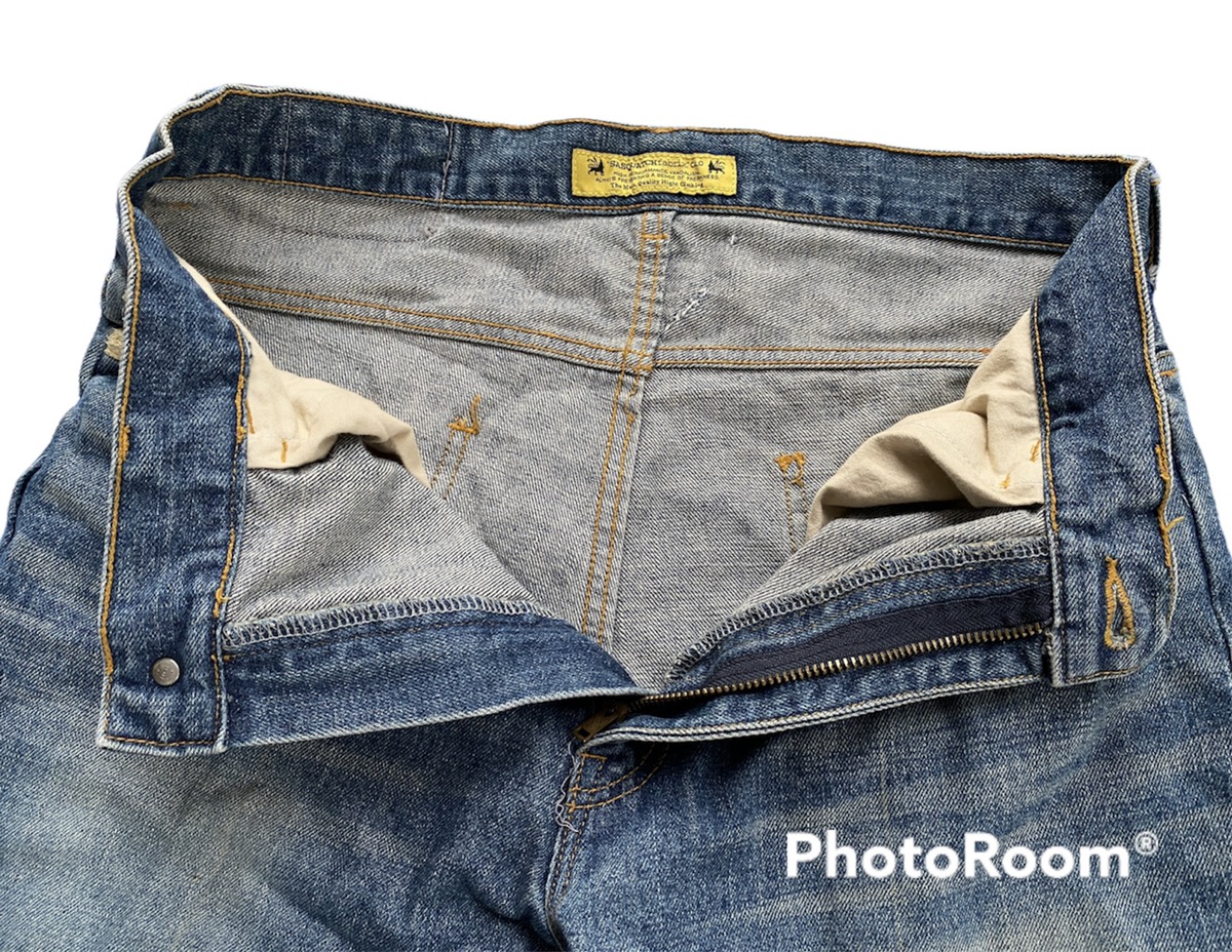 sasquatchfabrix jeans denim old cotton pants - 6