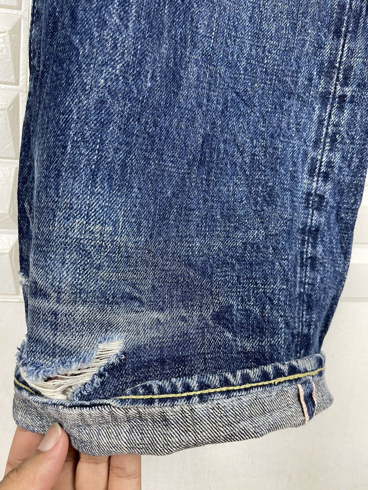 Vintage Distressed Jeans SUGAR CANE Lot901 Selvedge - 9