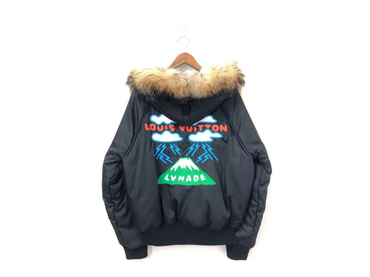 Mountain aviator blouson fur hood jacket - 1