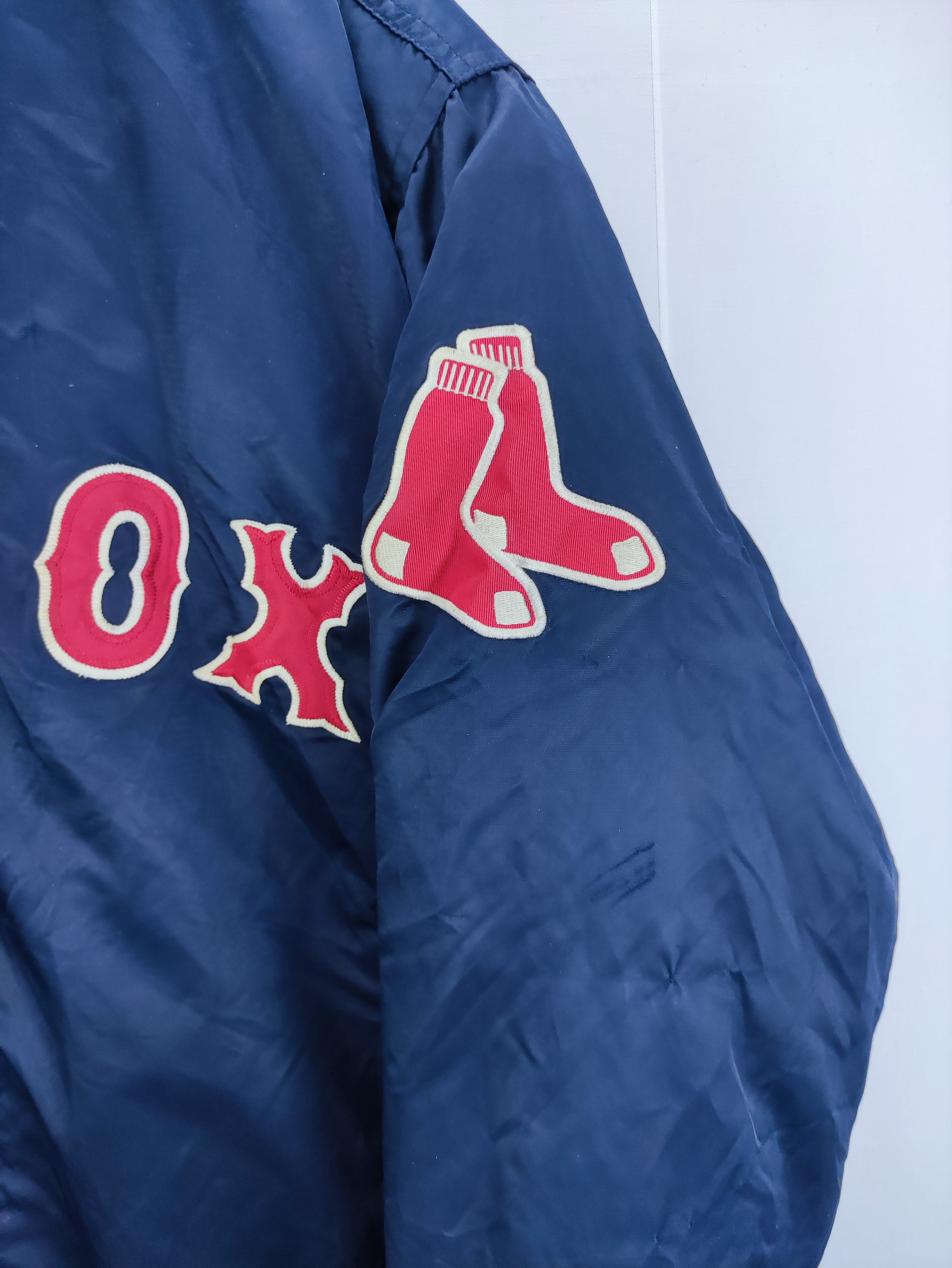 Vintage Red Sox Mlb Varsity Jacket Zipper - 5