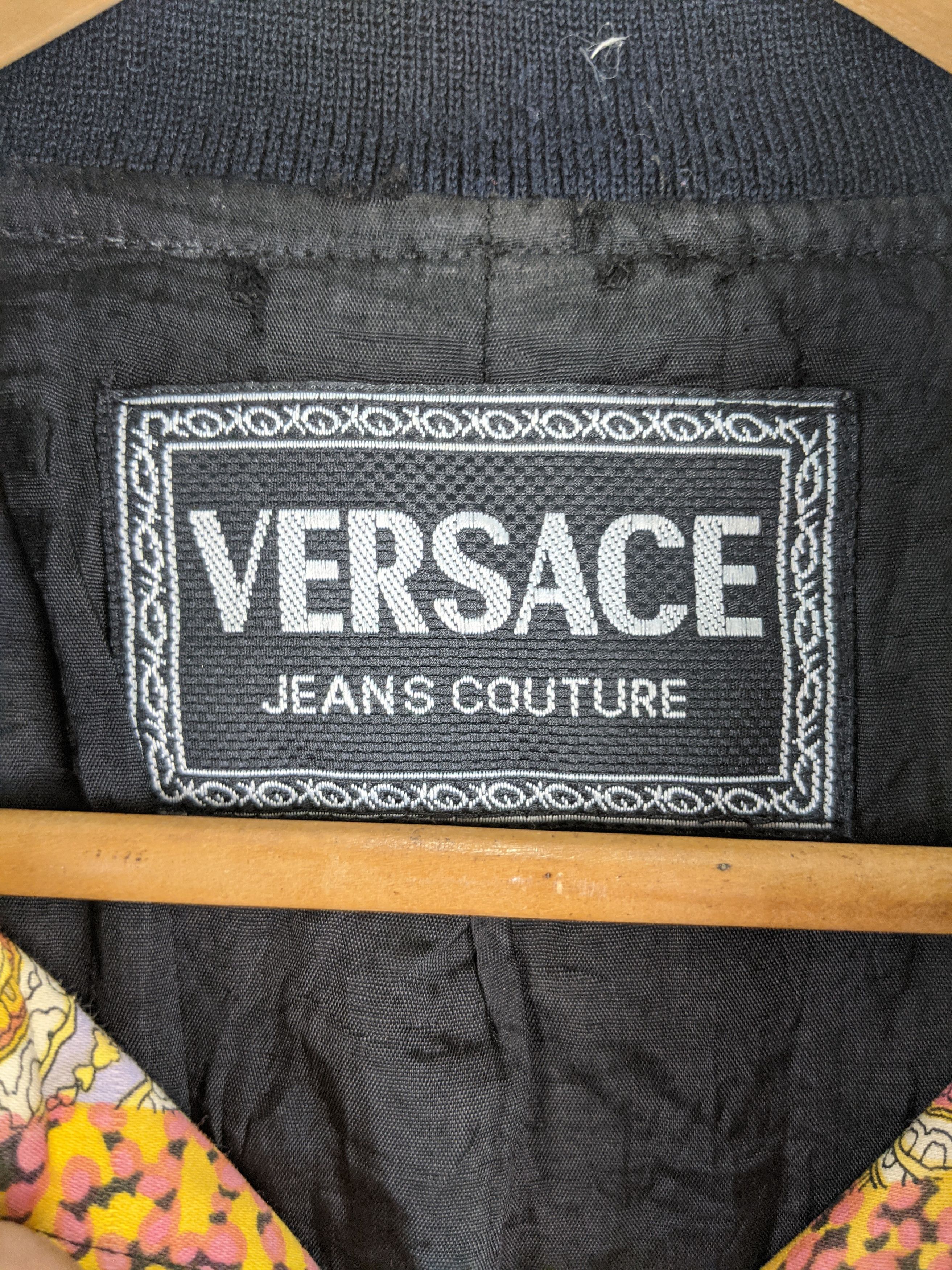 Vintage Versace Jeans Couture Paisley Zipper Jacket 90s - 3