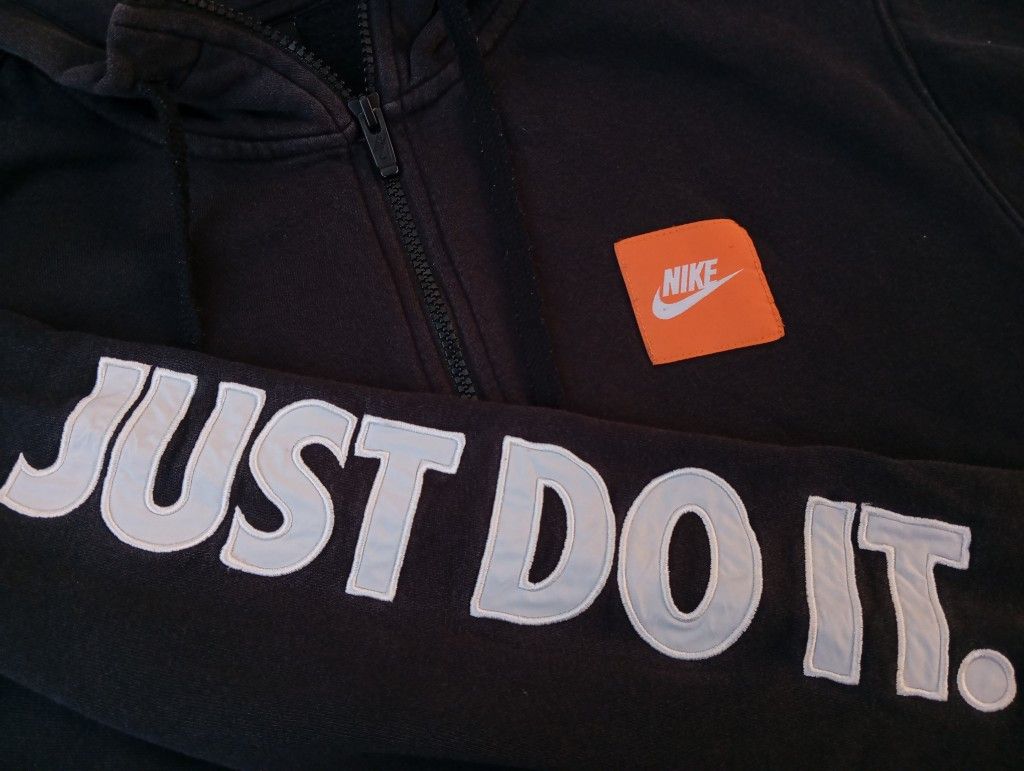 Nike Just Do It 💥 Sweater Hoodie Zip Embroidered - 3