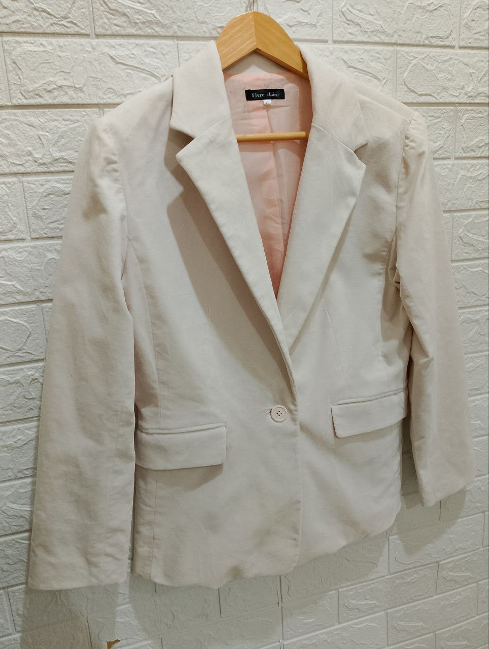 Tailor Made - Livre Claire 1 Button Suit Coat Blazer - 4