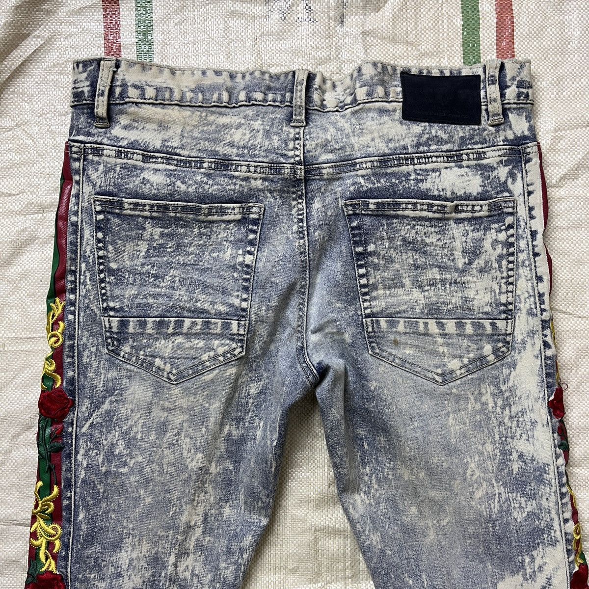 Avant Garde - Acid Wash Distressed SMOKE RISE Denim Jeans Japan - 18